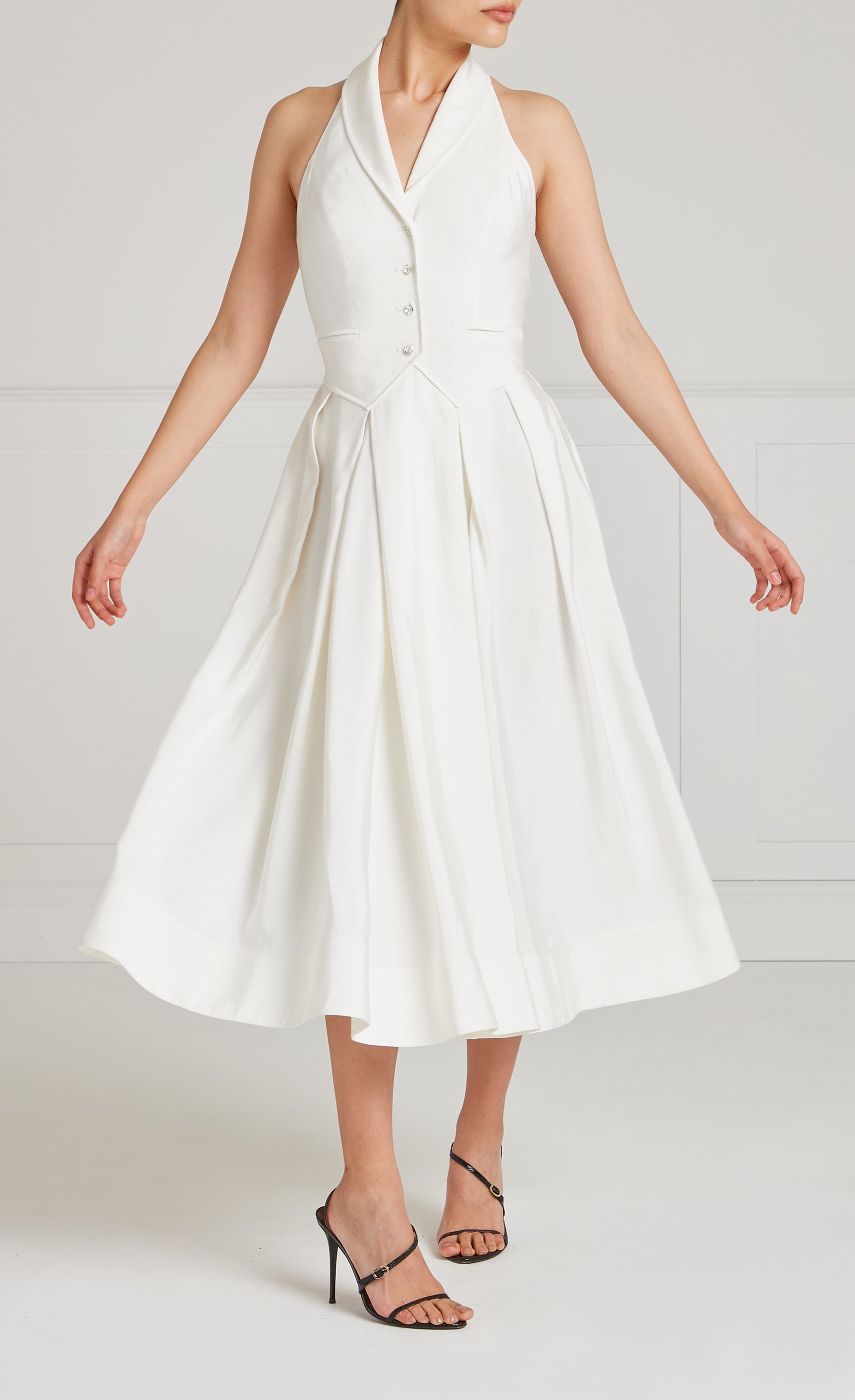Elodie Halter Dress - Ivory
