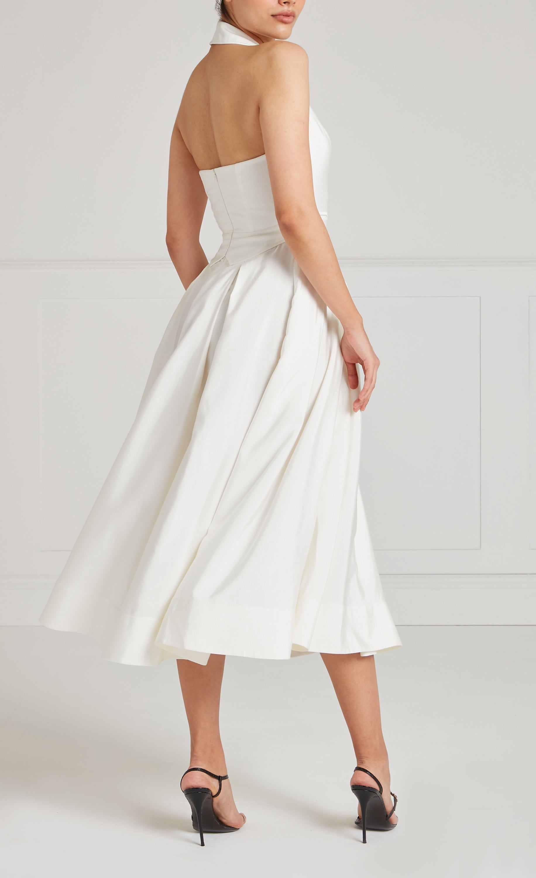 Elodie Halter Dress - Ivory | Dresses & Jumpsuits | Temperley London Temperley London (UK) Elodie Halter Dress - Ivory | Dresses & Jumpsuits | Temperley London Temperley London (UK)