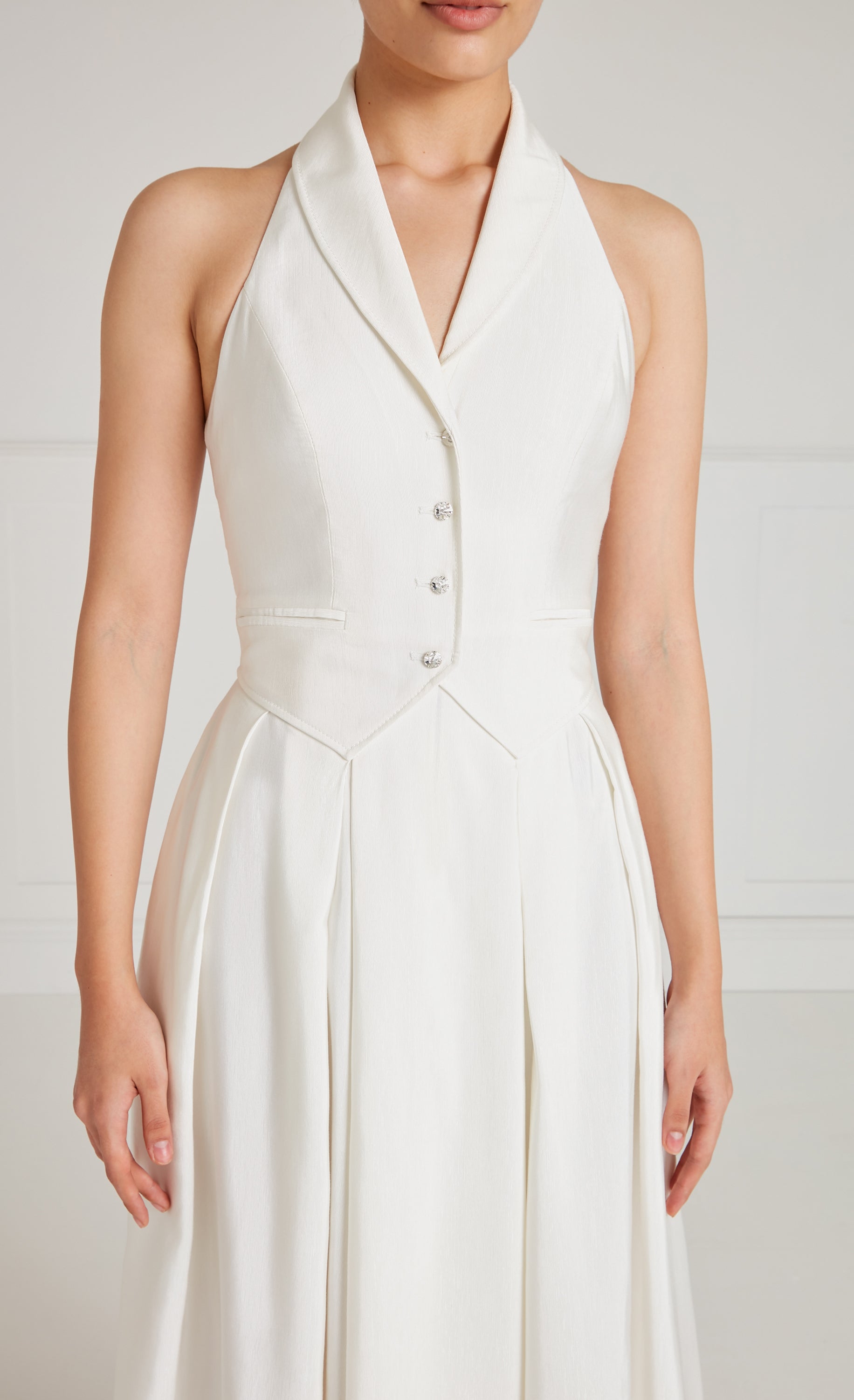 Elodie Halter Dress - Ivory