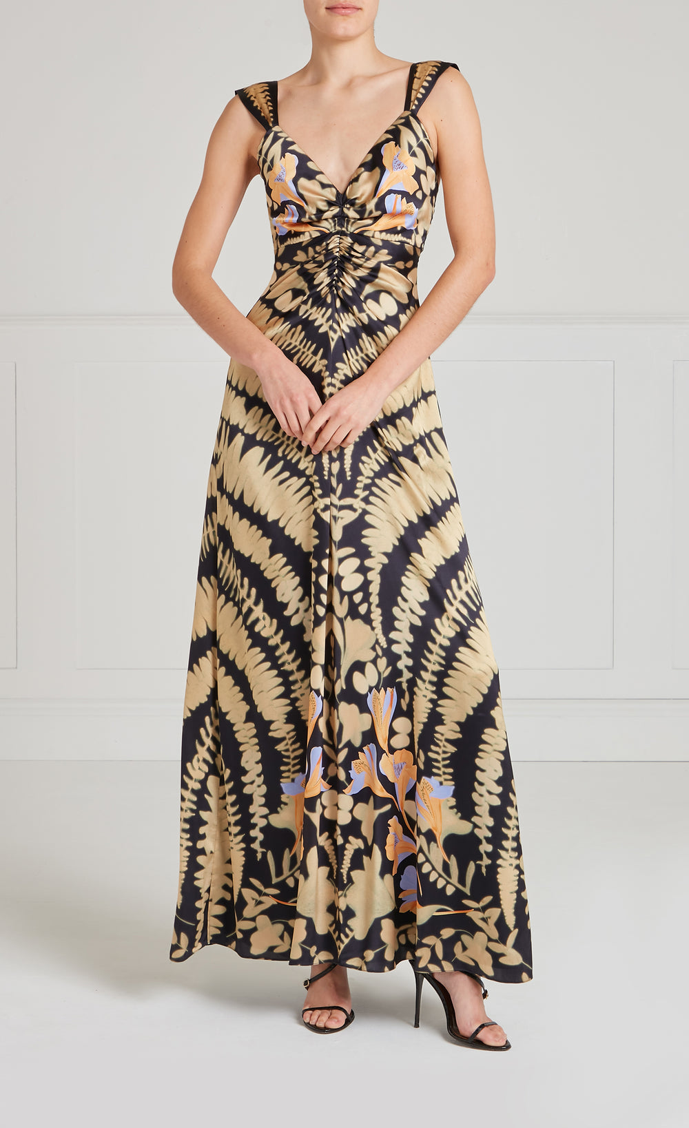 Ivy Strappy Gown - Black