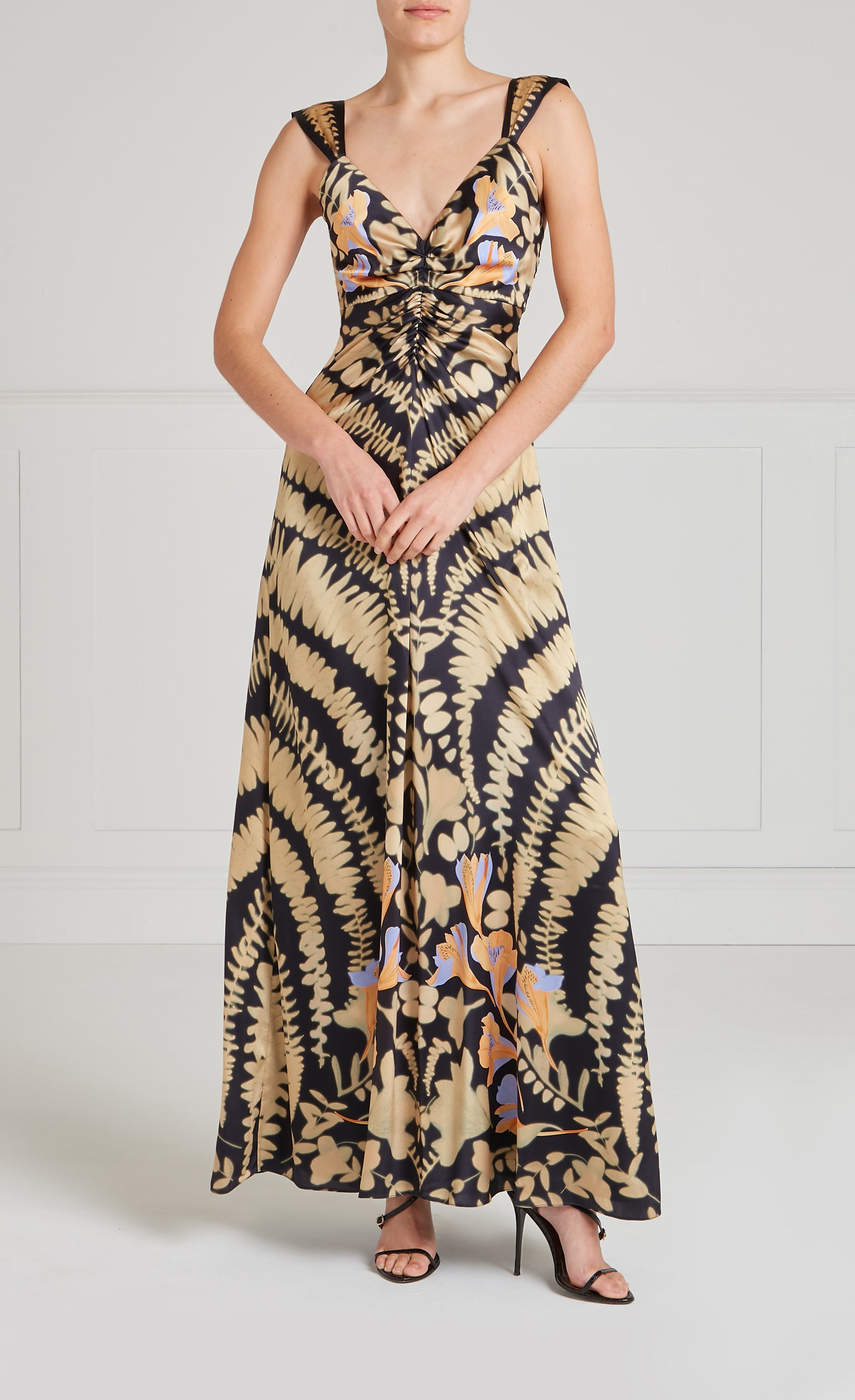 Ivy Strappy Gown - Black