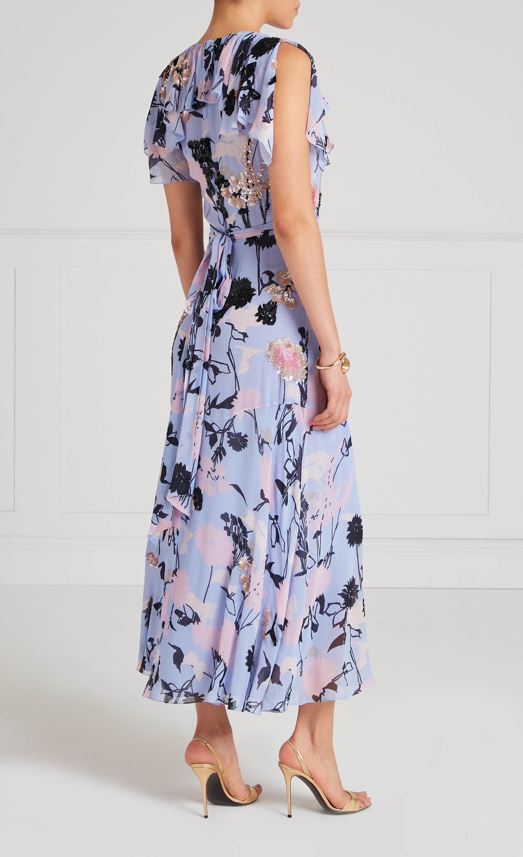 Maisie Wrap Dress - Lavender Blue