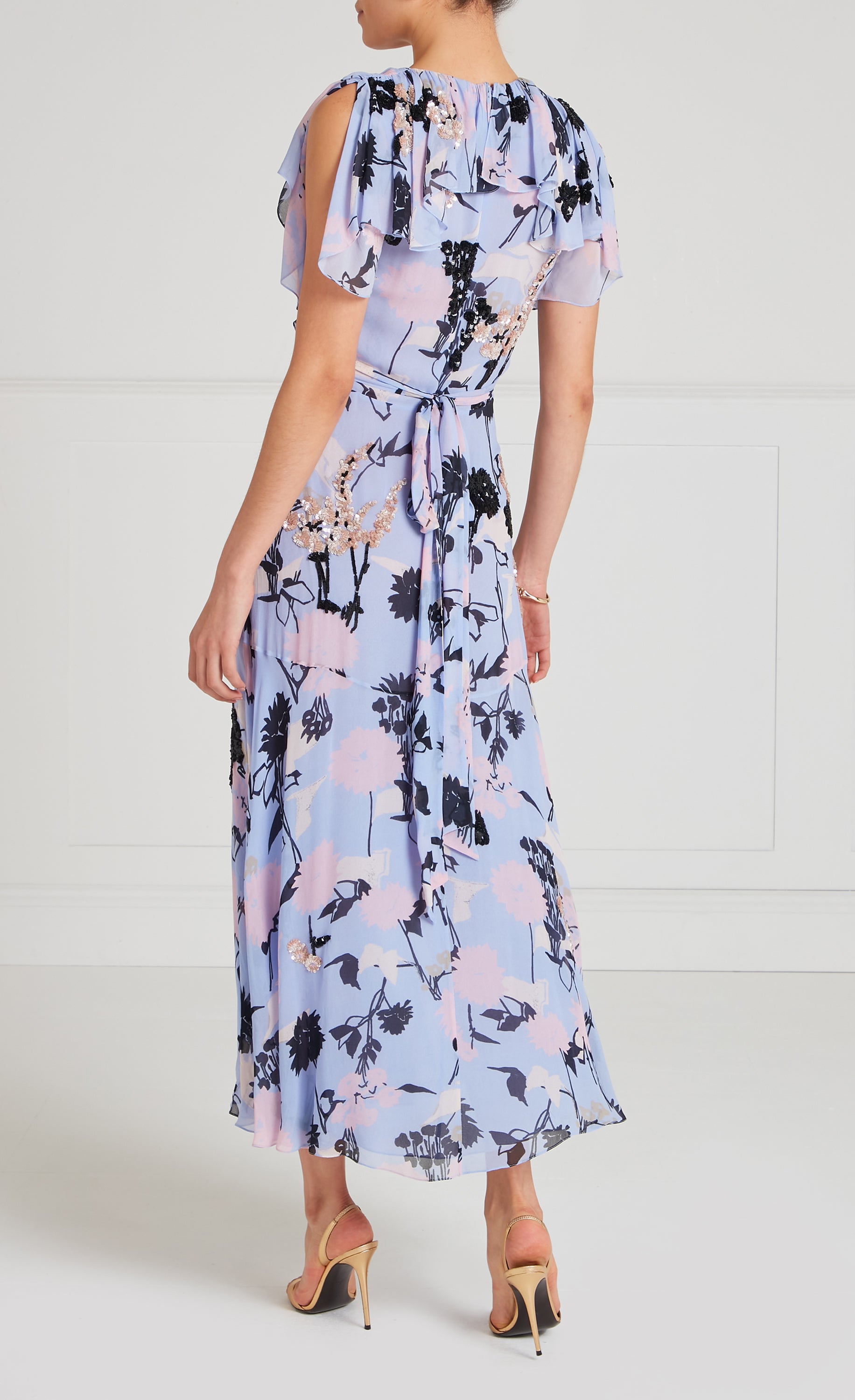 Maisie Wrap Dress - Lavender Blue