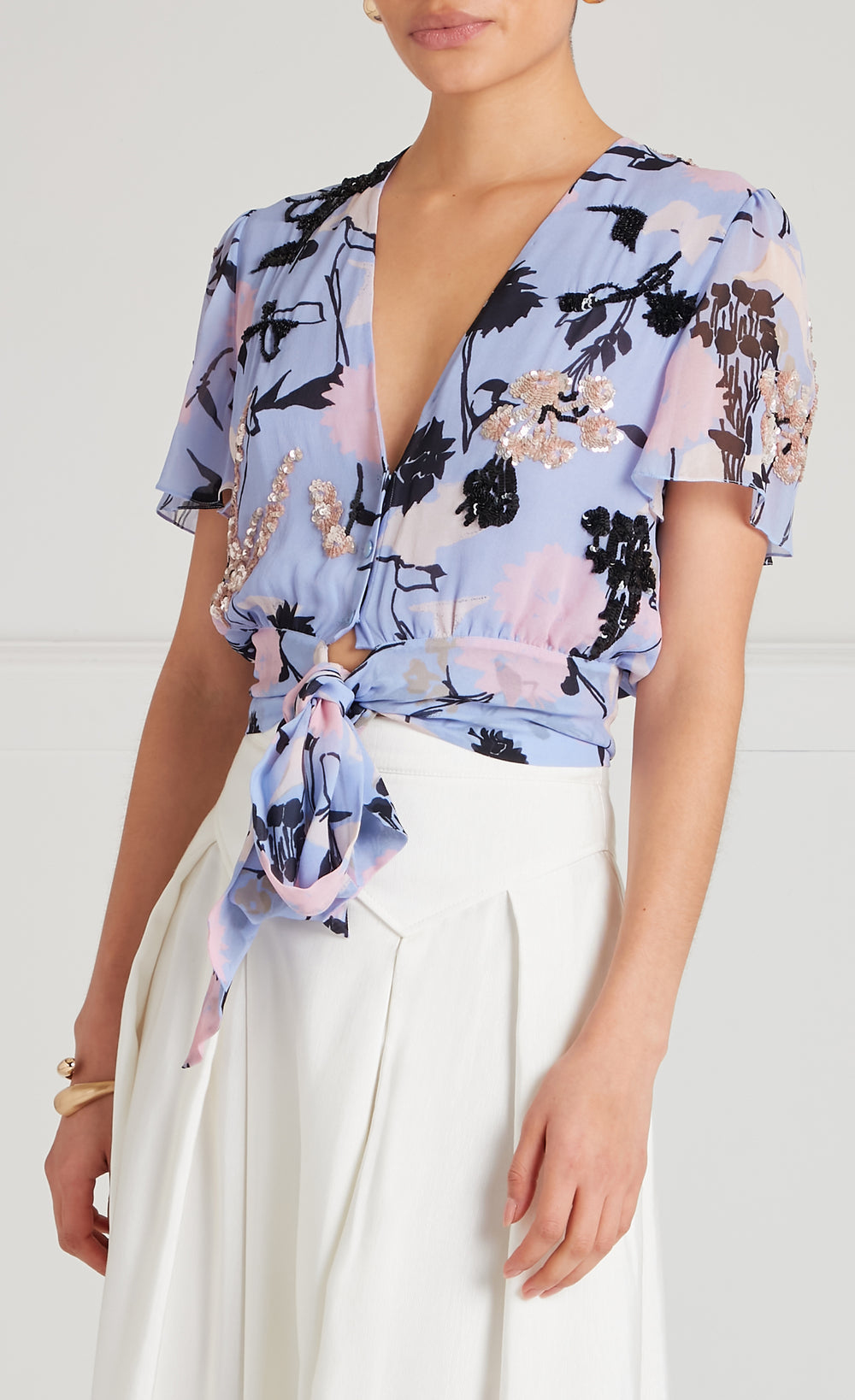 Maisie Blouse - Lavender Blue