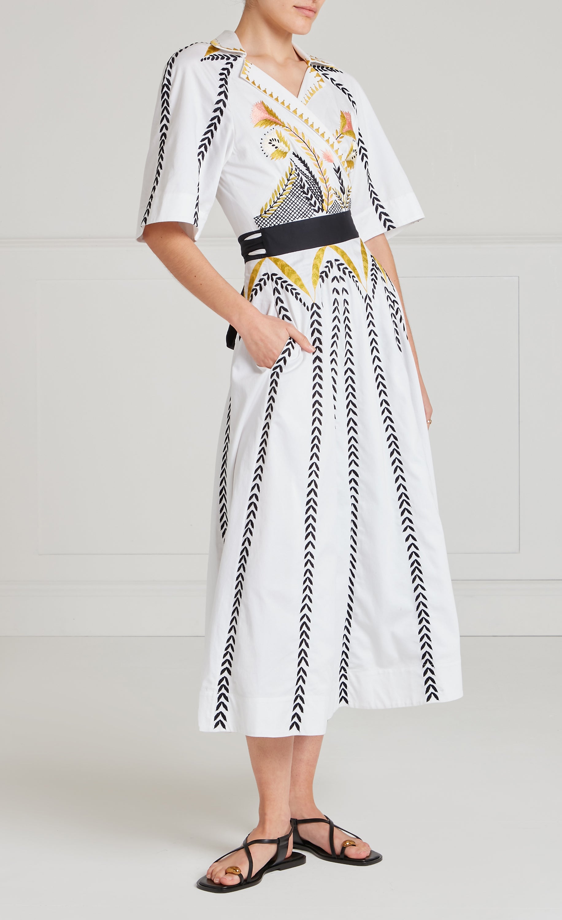 Juniper Wrap Dress - White