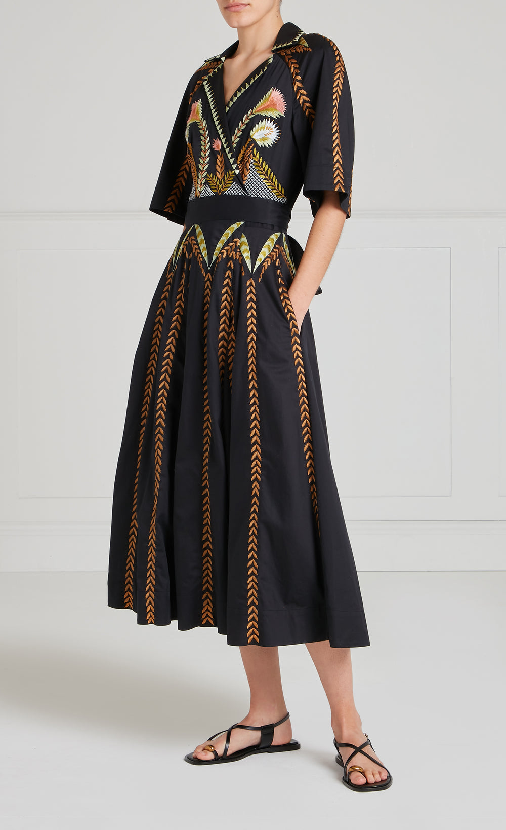 Juniper Wrap Dress - Black