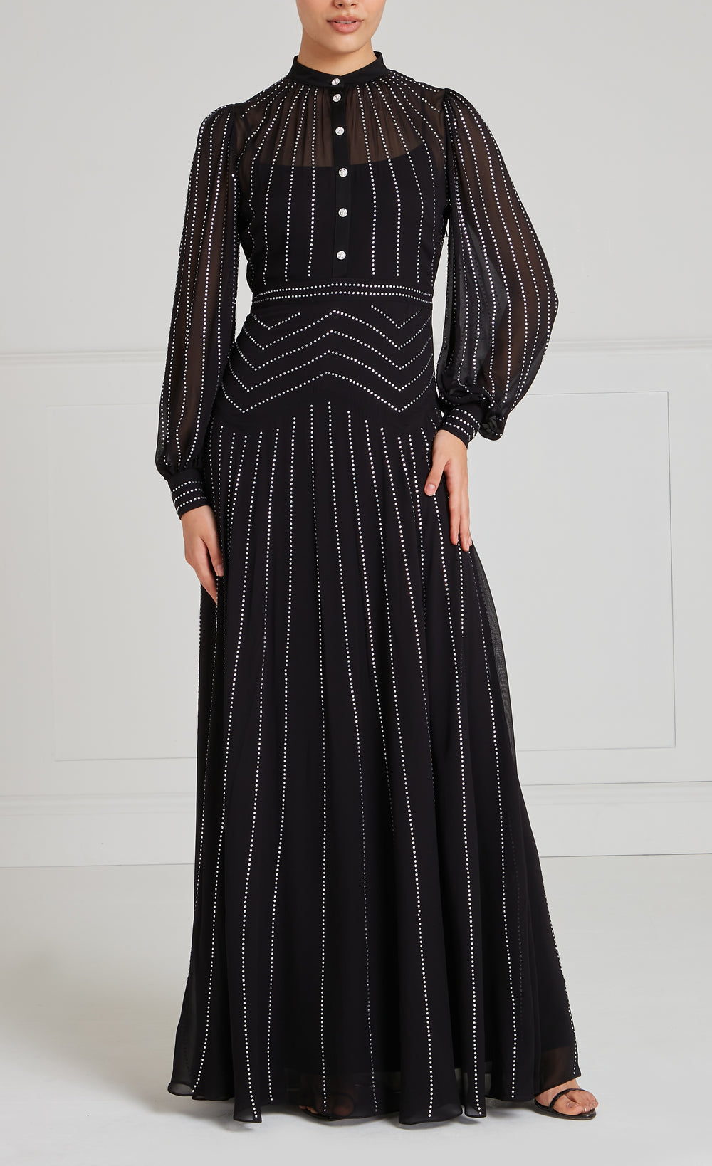 Villanelle Full Length Dress - Black