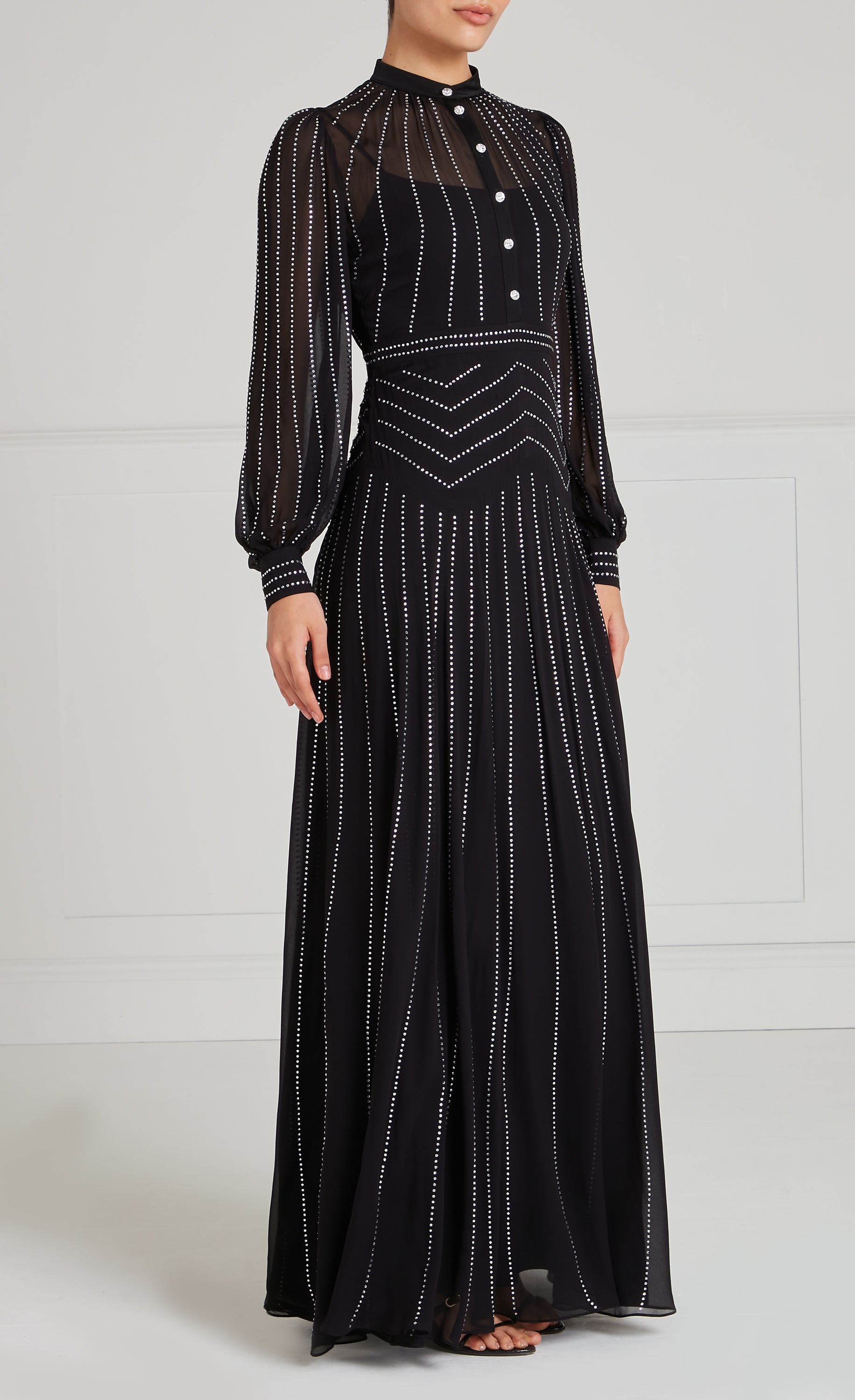 Villanelle Full Length Dress - Black