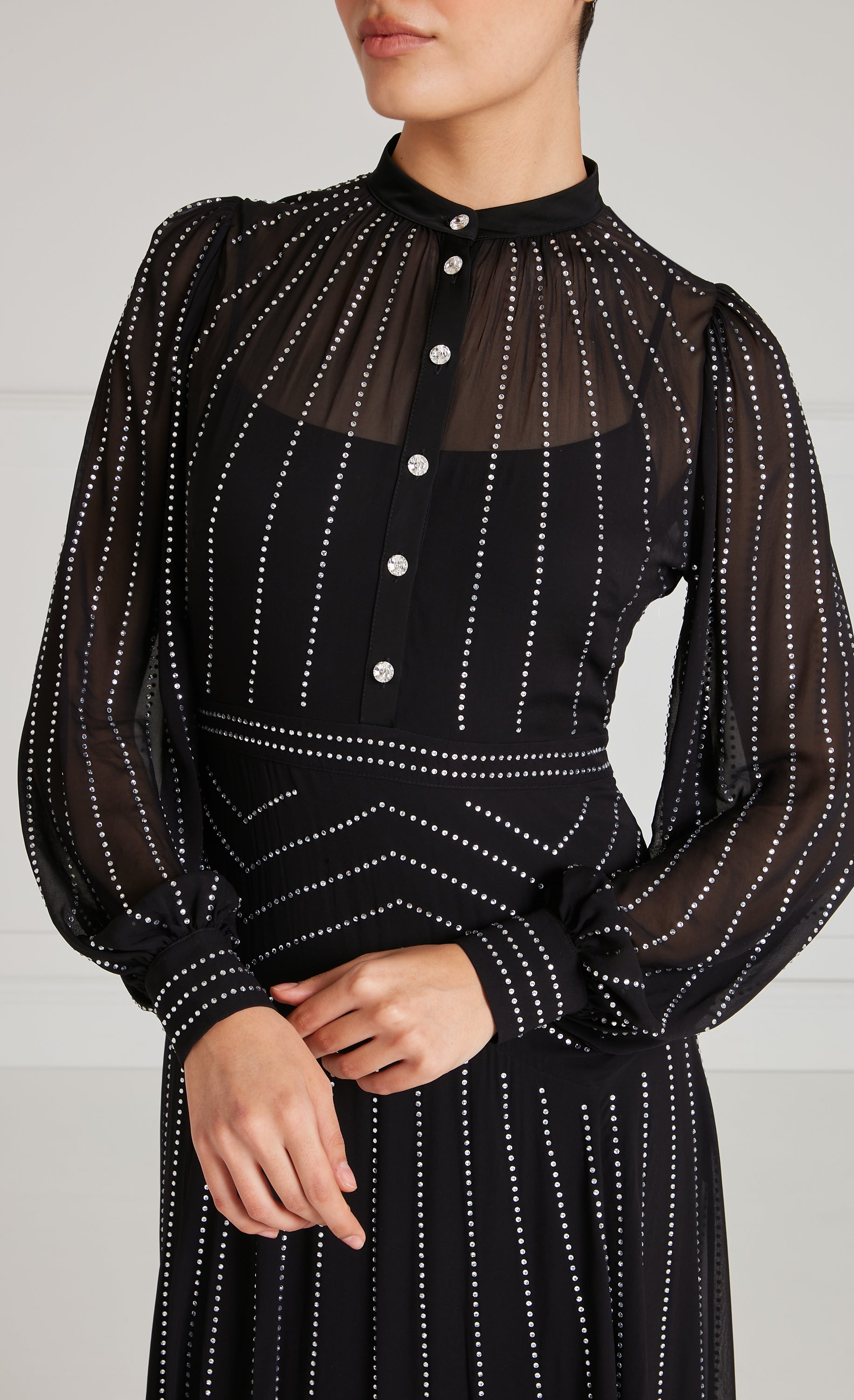 Villanelle Full Length Dress - Black