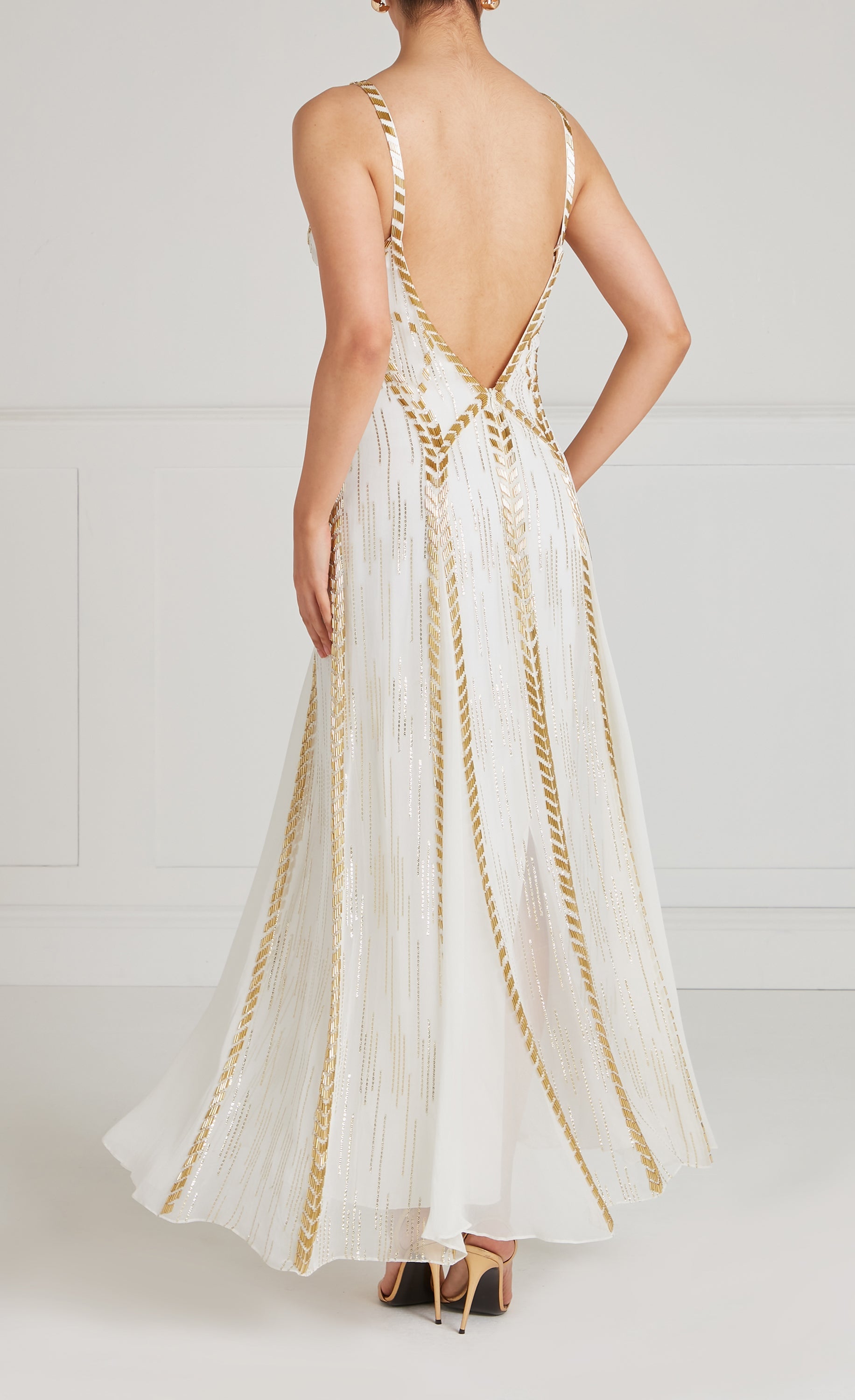 Viola Strappy Dress - Ivory | Dresses & Jumpsuits | Temperley London Temperley London (UK) Viola Strappy Dress - Ivory | Dresses & Jumpsuits | Temperley London Temperley London (UK)