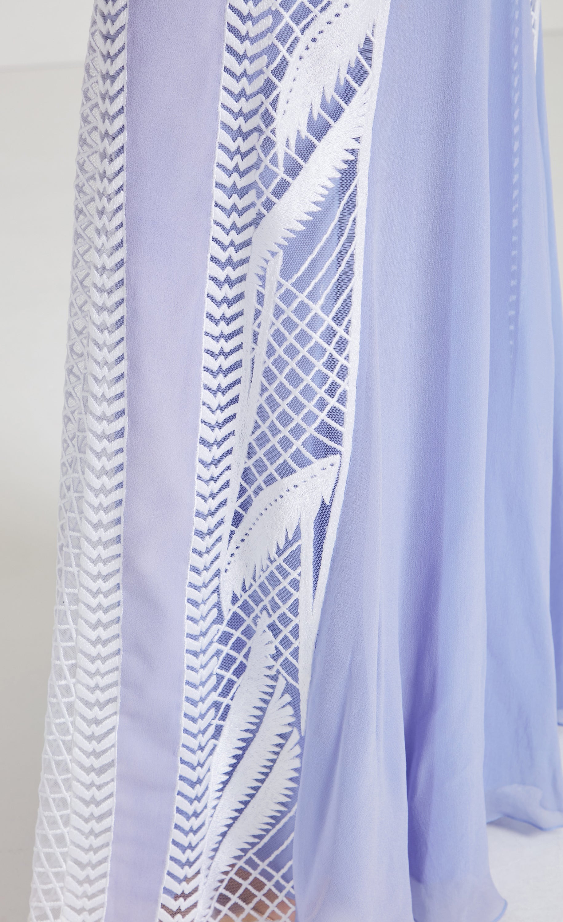 Giselle Strappy Gown - Lavender Blue