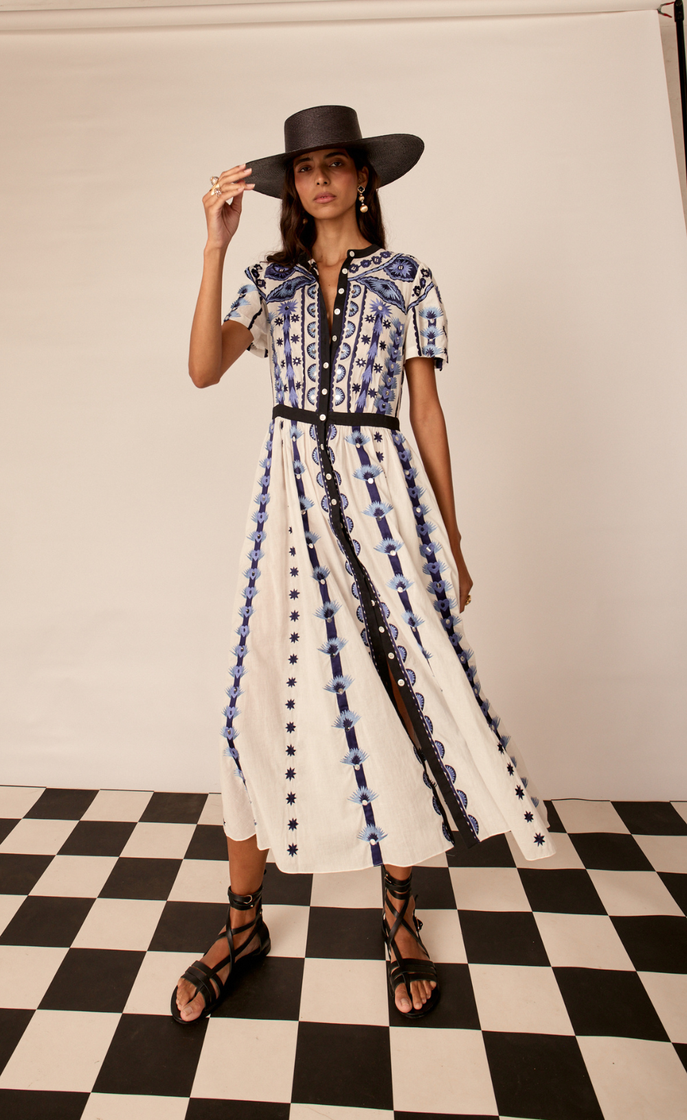 sachin and babi light blue dress Embroidered Styles | Vintage-Inspired Dresses, Tops & Bags