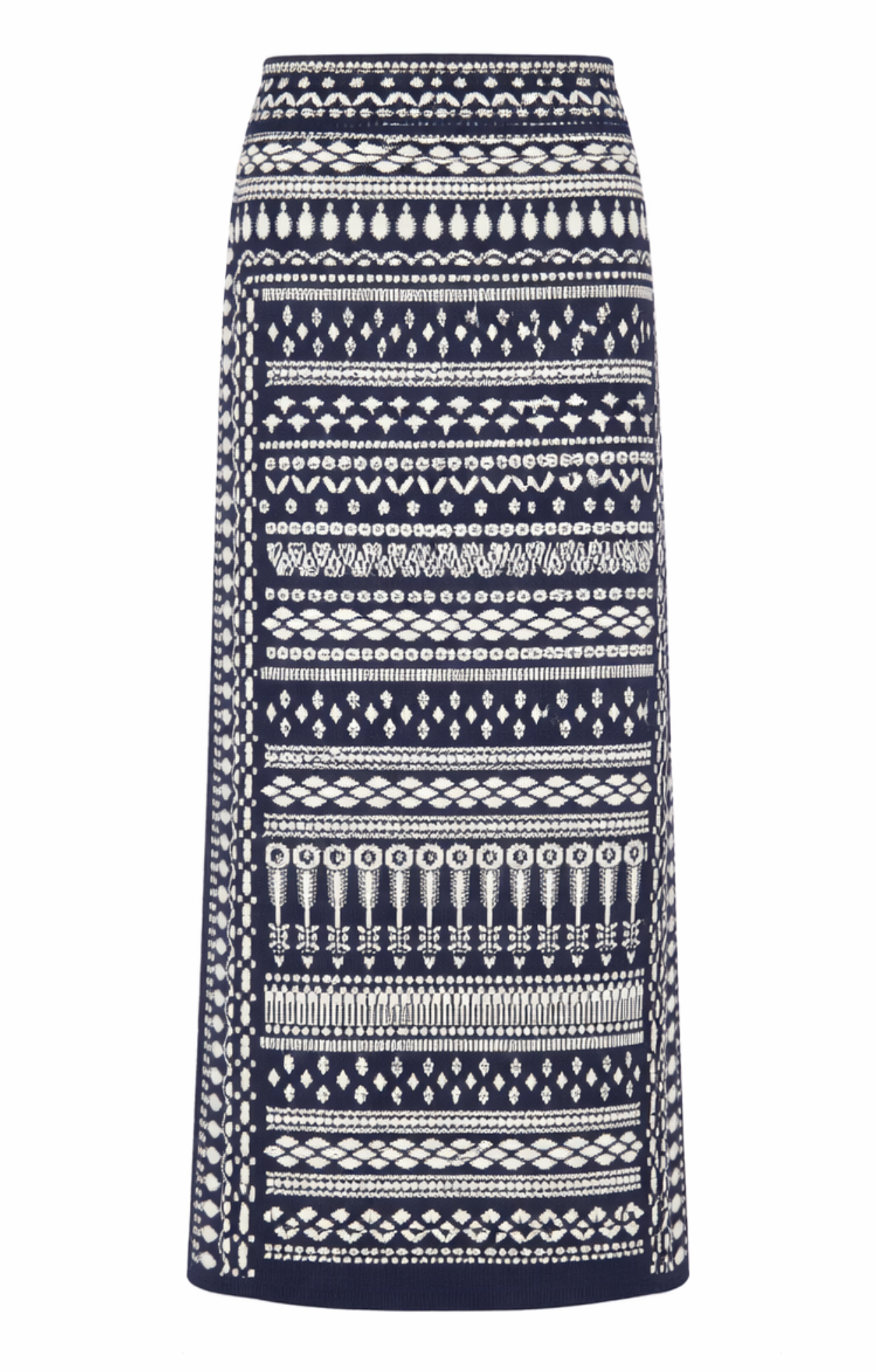 Tlalli Knit Skirt - Navy Silver