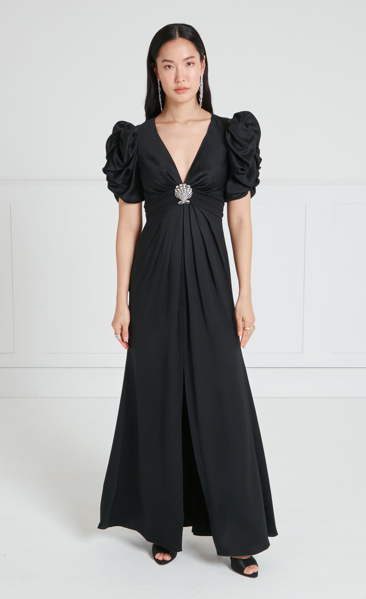 Sofia Sleeved Dress - Black | Dresses & Jumpsuits | Temperley London Temperley London (UK) Sofia Sleeved Dress - Black | Dresses & Jumpsuits | Temperley London Temperley London (UK)