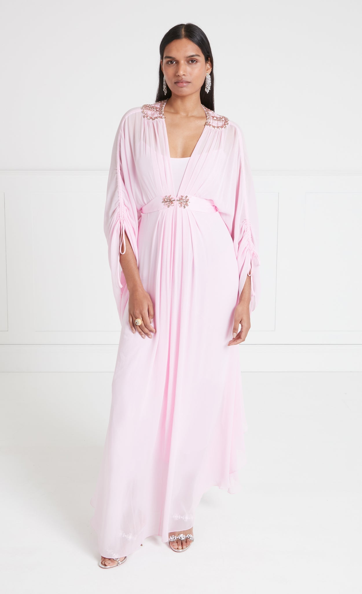 Sofia Long Kaftan - Powder Pink | Kaftans & Kimonos | Temperley London Temperley London (UK) Sofia Long Kaftan - Powder Pink | Kaftans & Kimonos | Temperley London Temperley London (UK)