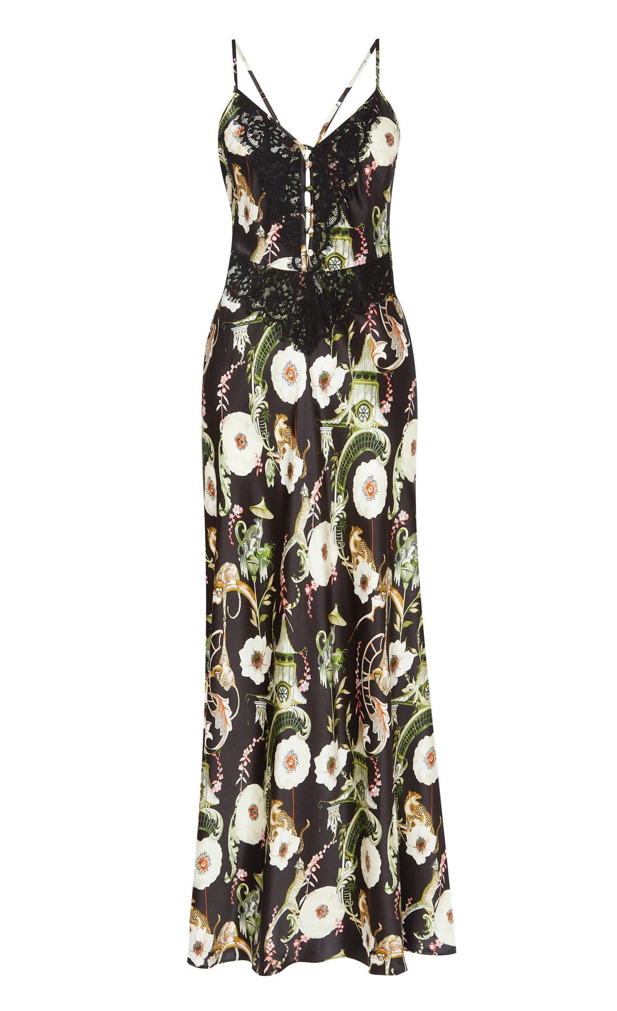 Aphrodite Slip Dress - Black/Dark Euphoria