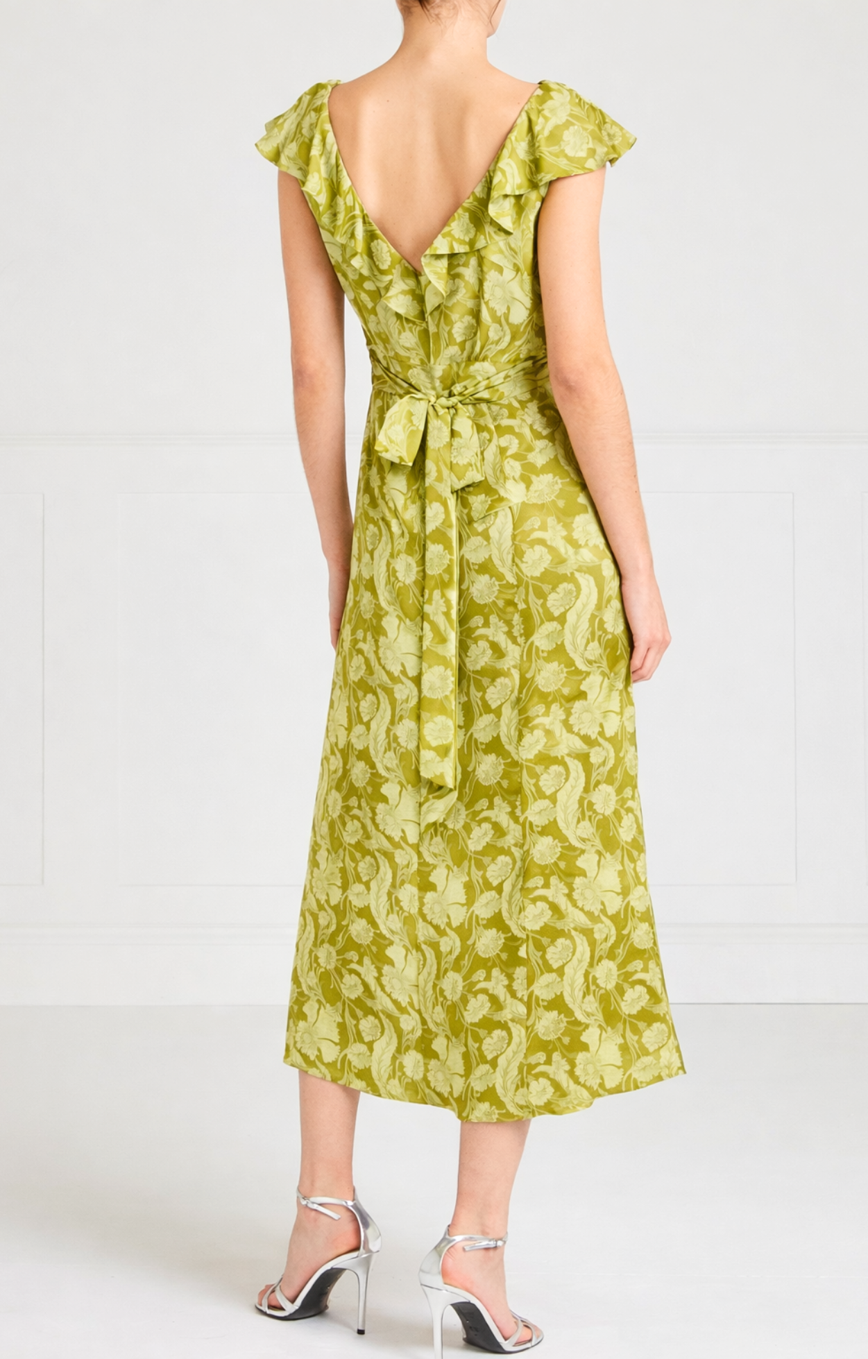 Celine Dress - Chartreuse