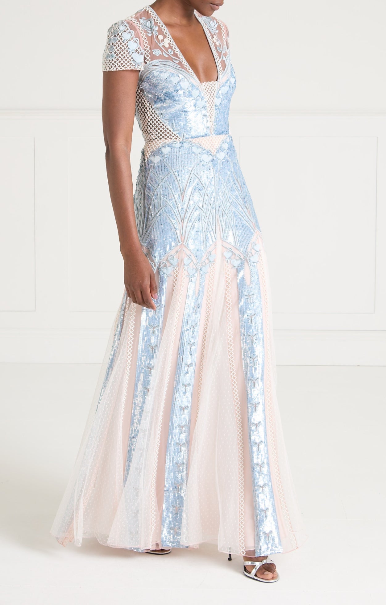 temperley london blue lace dress Temperley London Celeste Gown