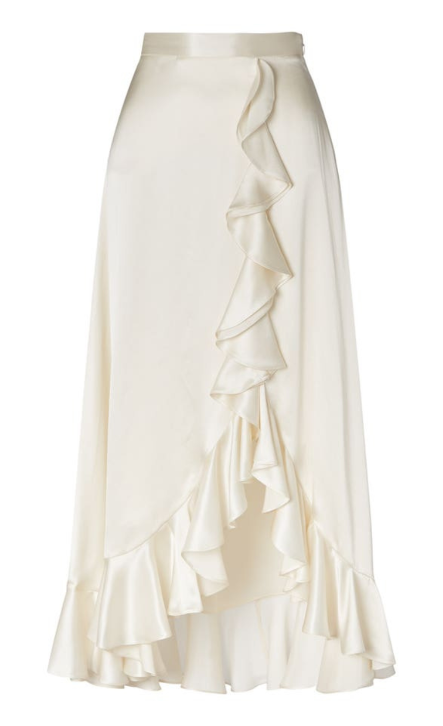 Ruffle sales skirt white