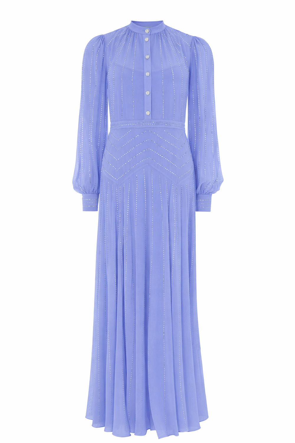 Villanelle Full Length Dress - Lavender Blue