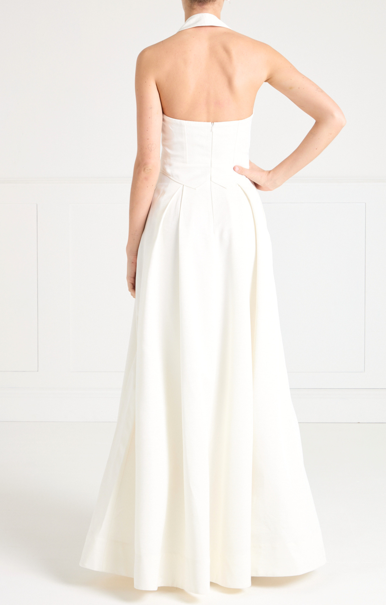 Elodie Halter Gown - Ivory