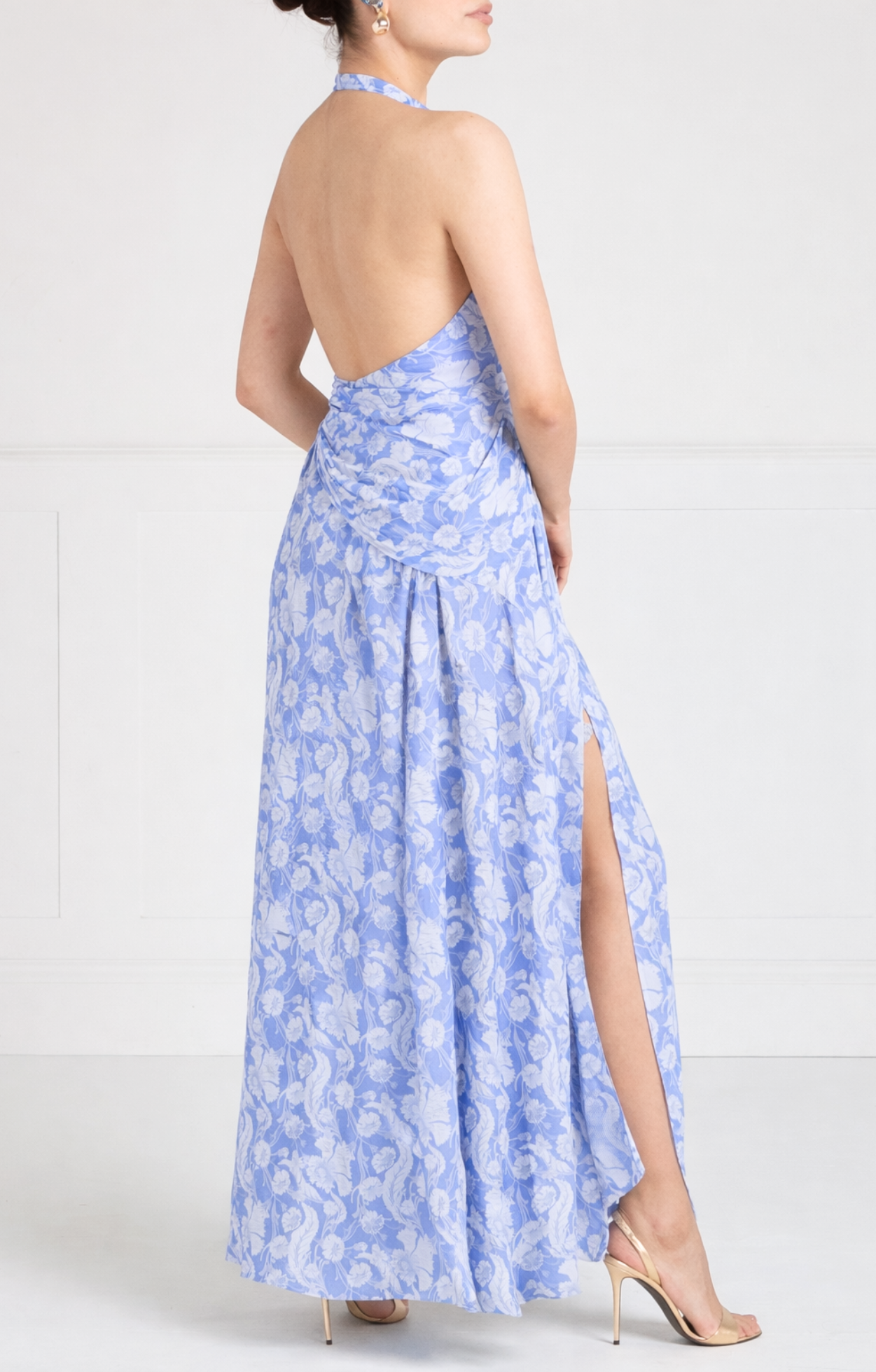 Celine Halter Dress - Lavender Blue