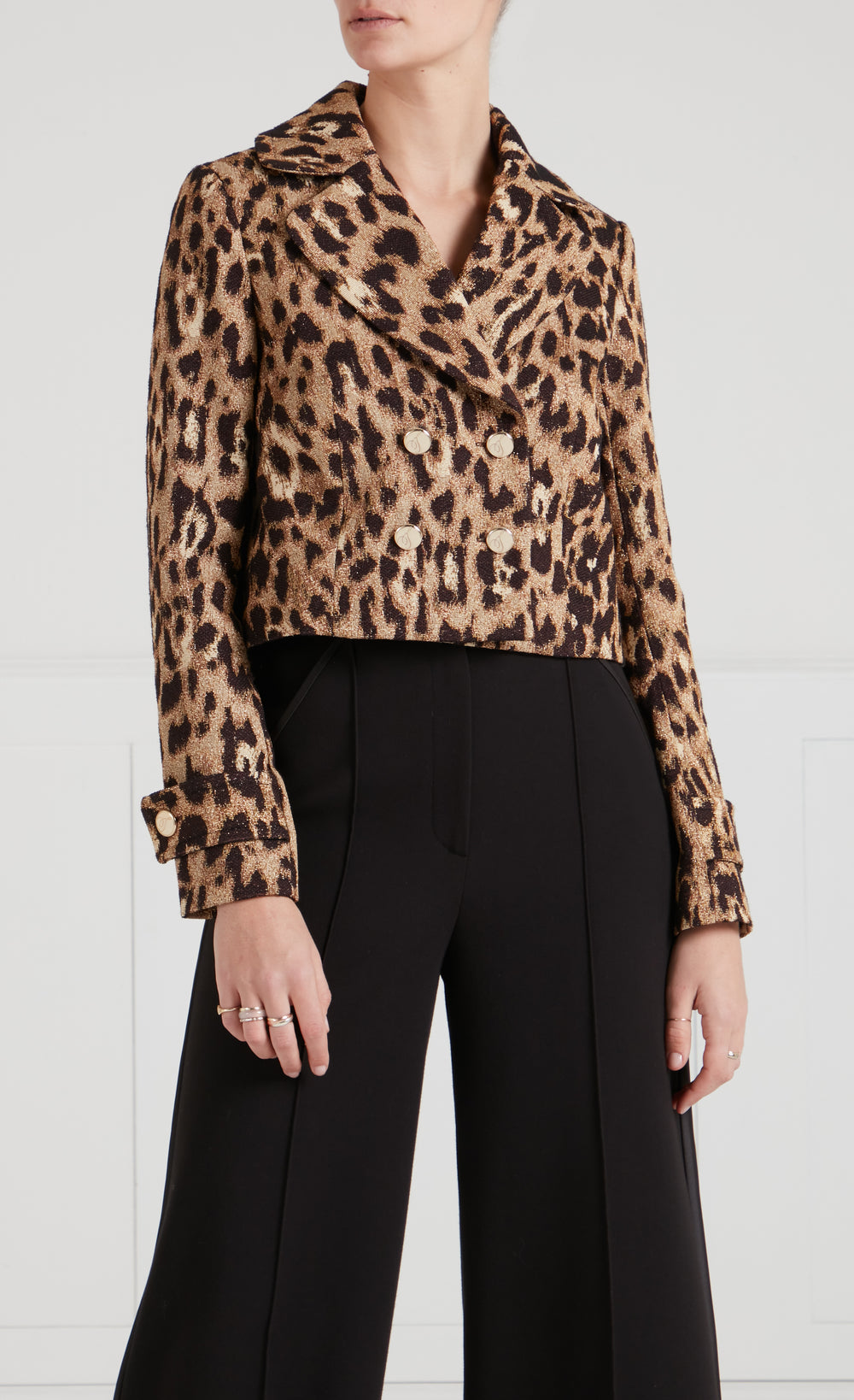 Amara Double-Breasted Jacket - Gold