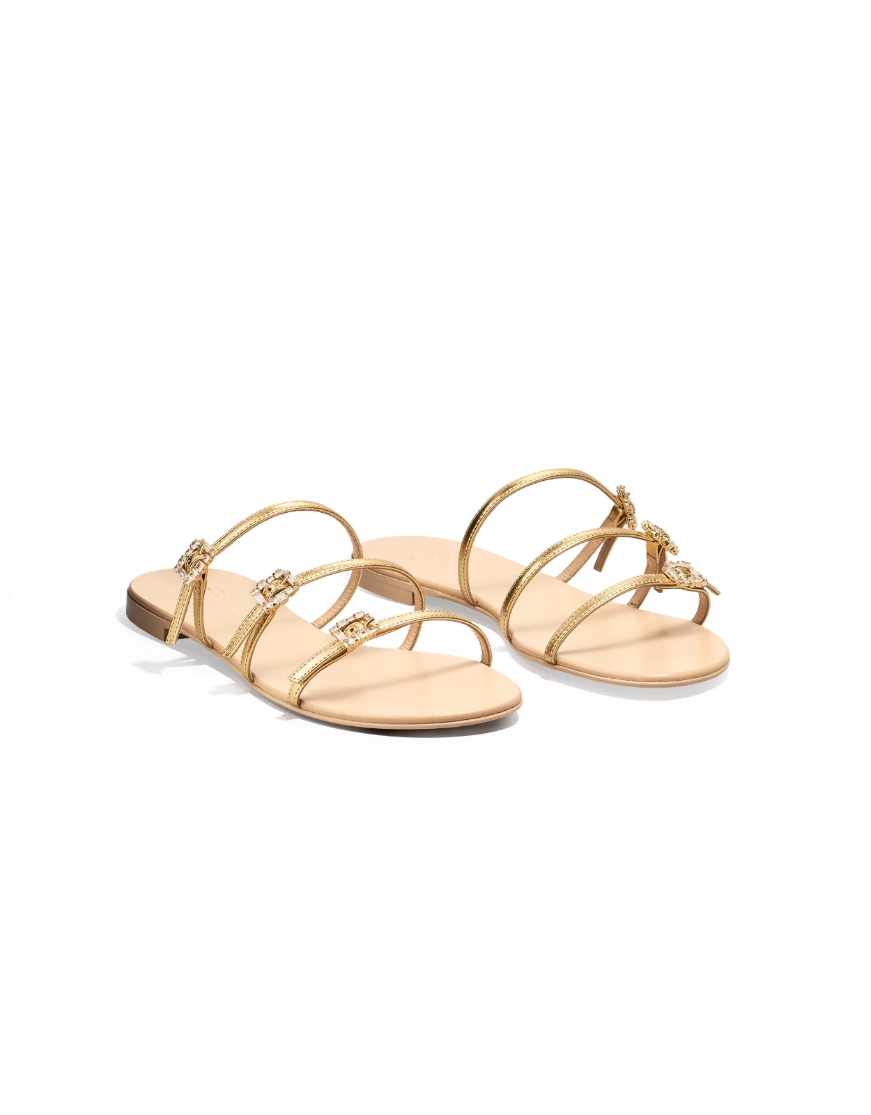 Eclipse Flat Sandals - Gold