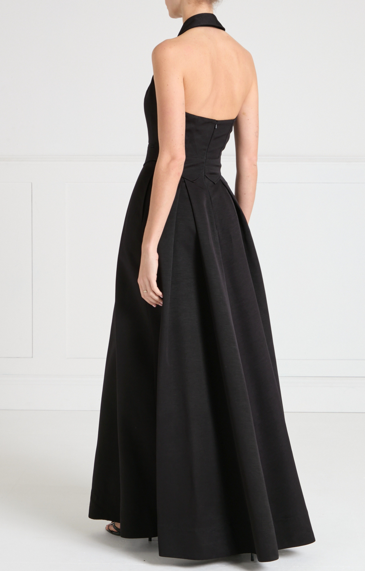Elodie Halter Gown - Black