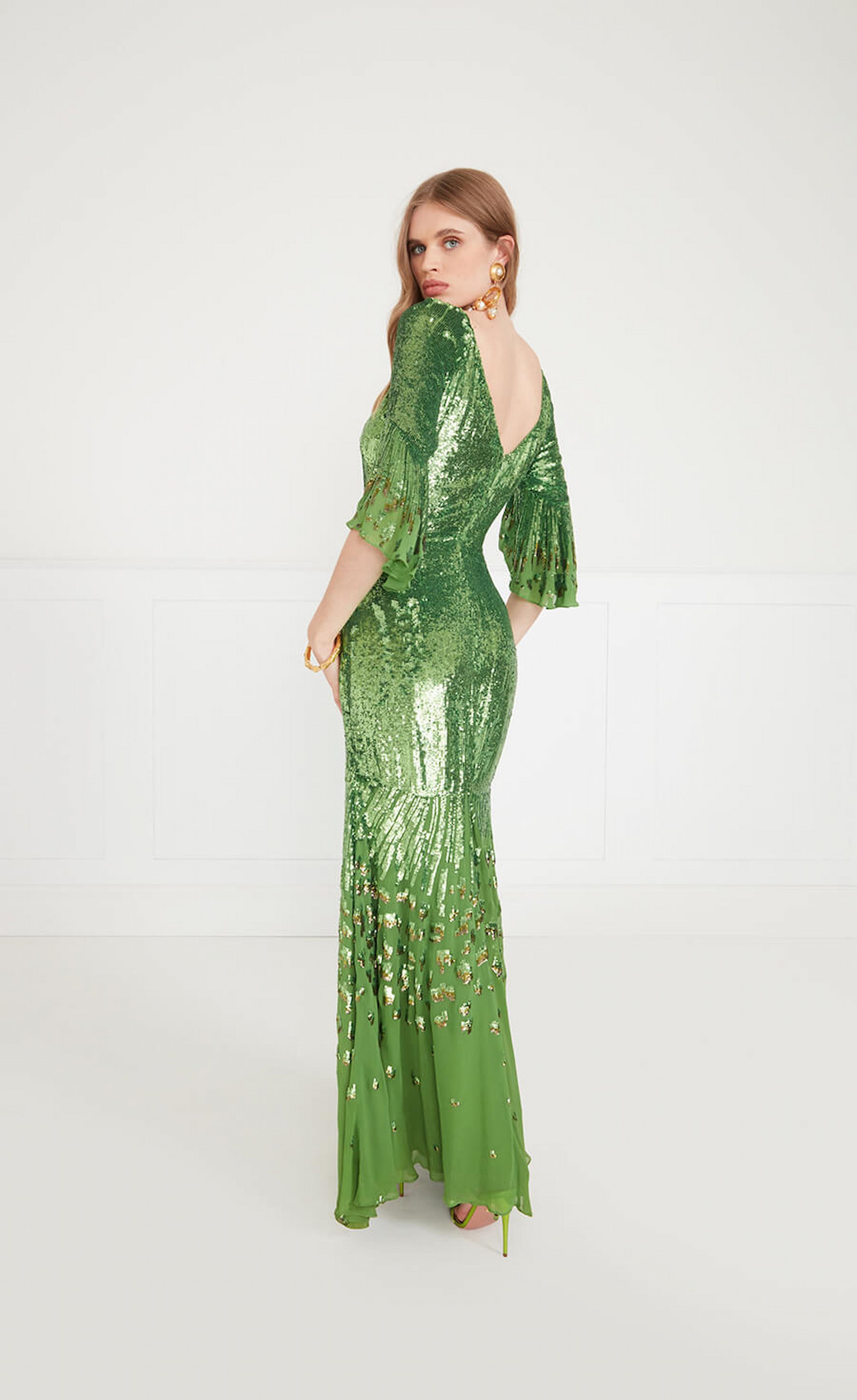 temperley green dress Temperley London - Thalia Slip Dress - Green