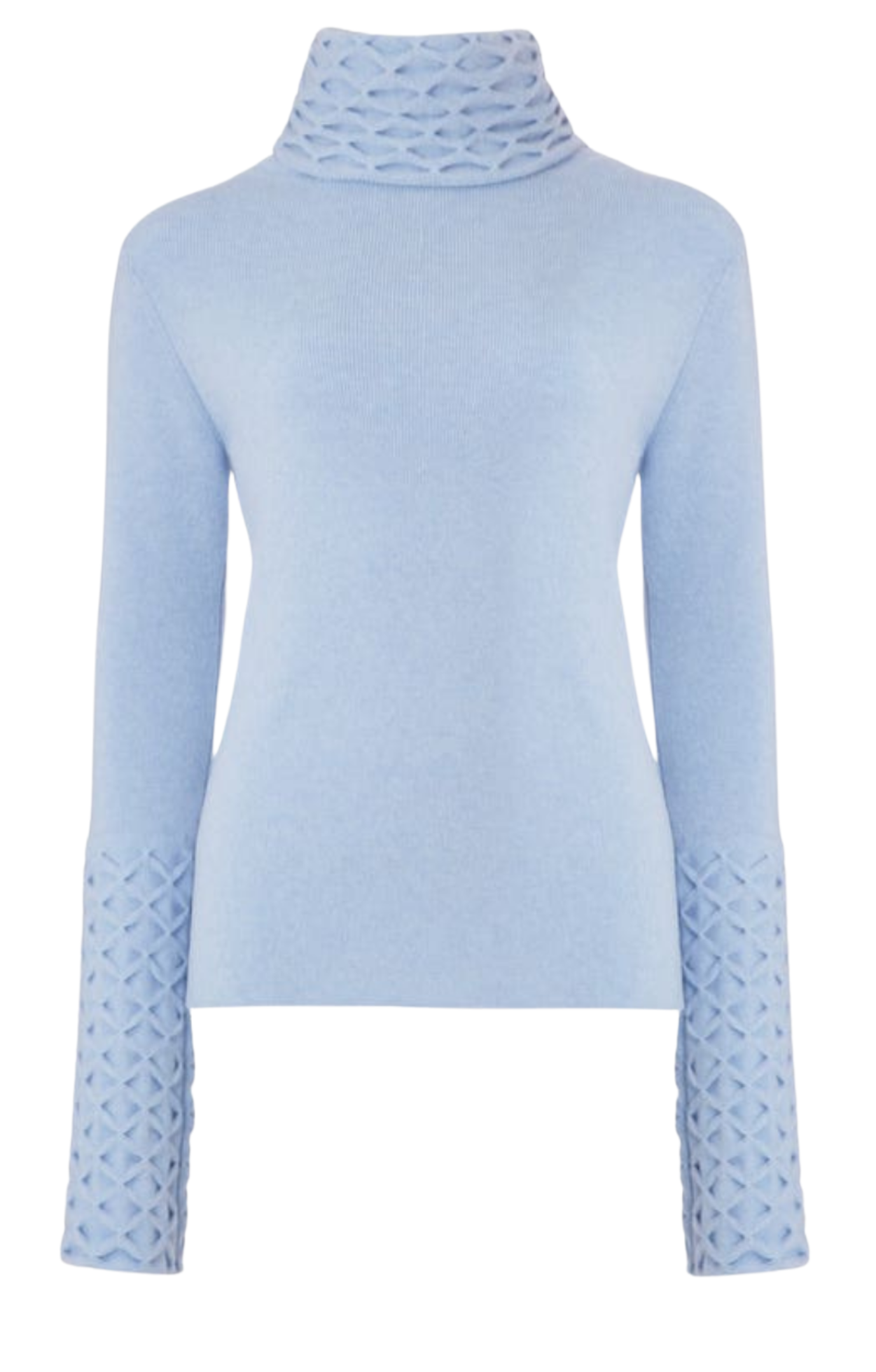 Honeycomb Knit Jumper - Powder Blue