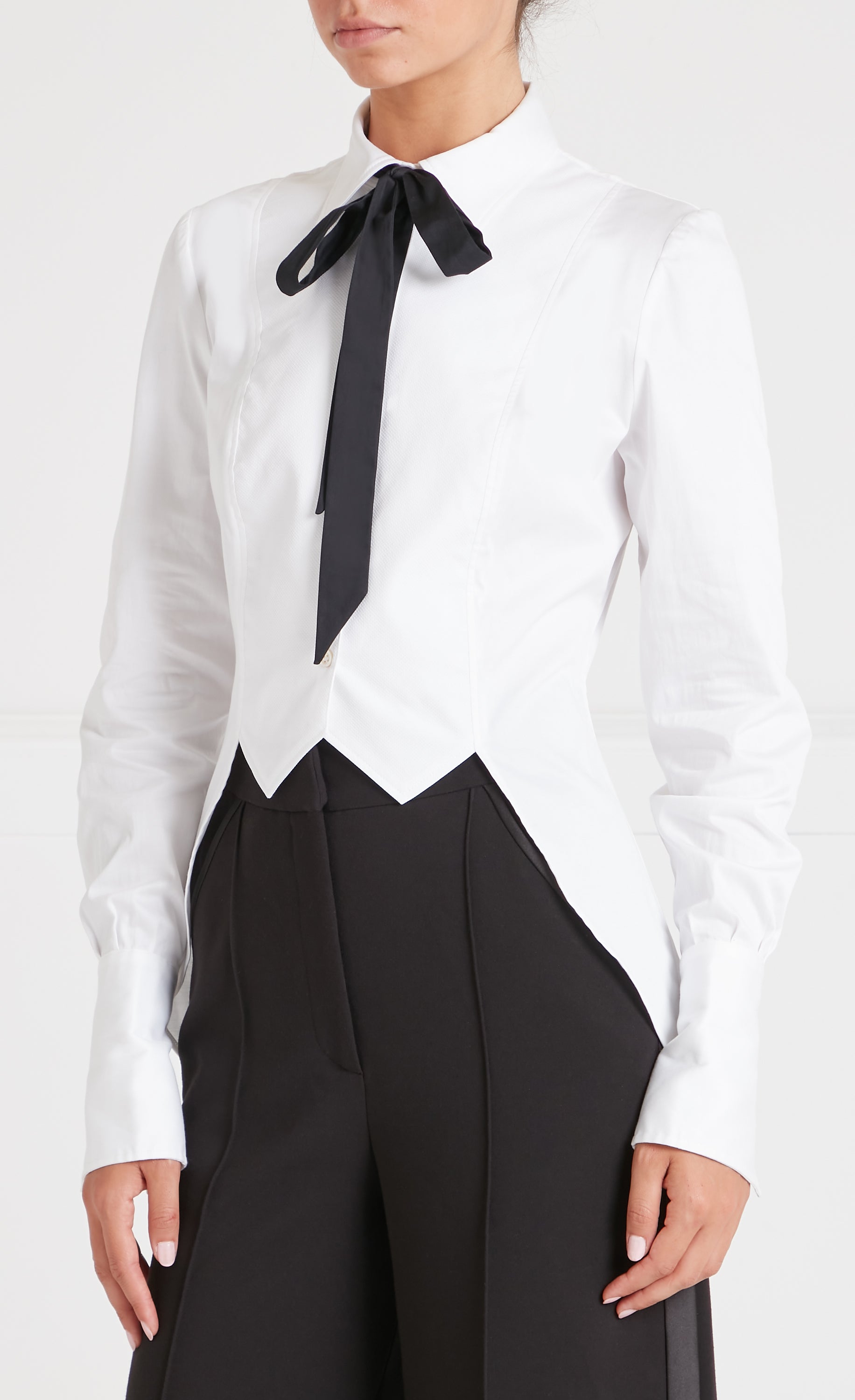 June Tail Shirt - White