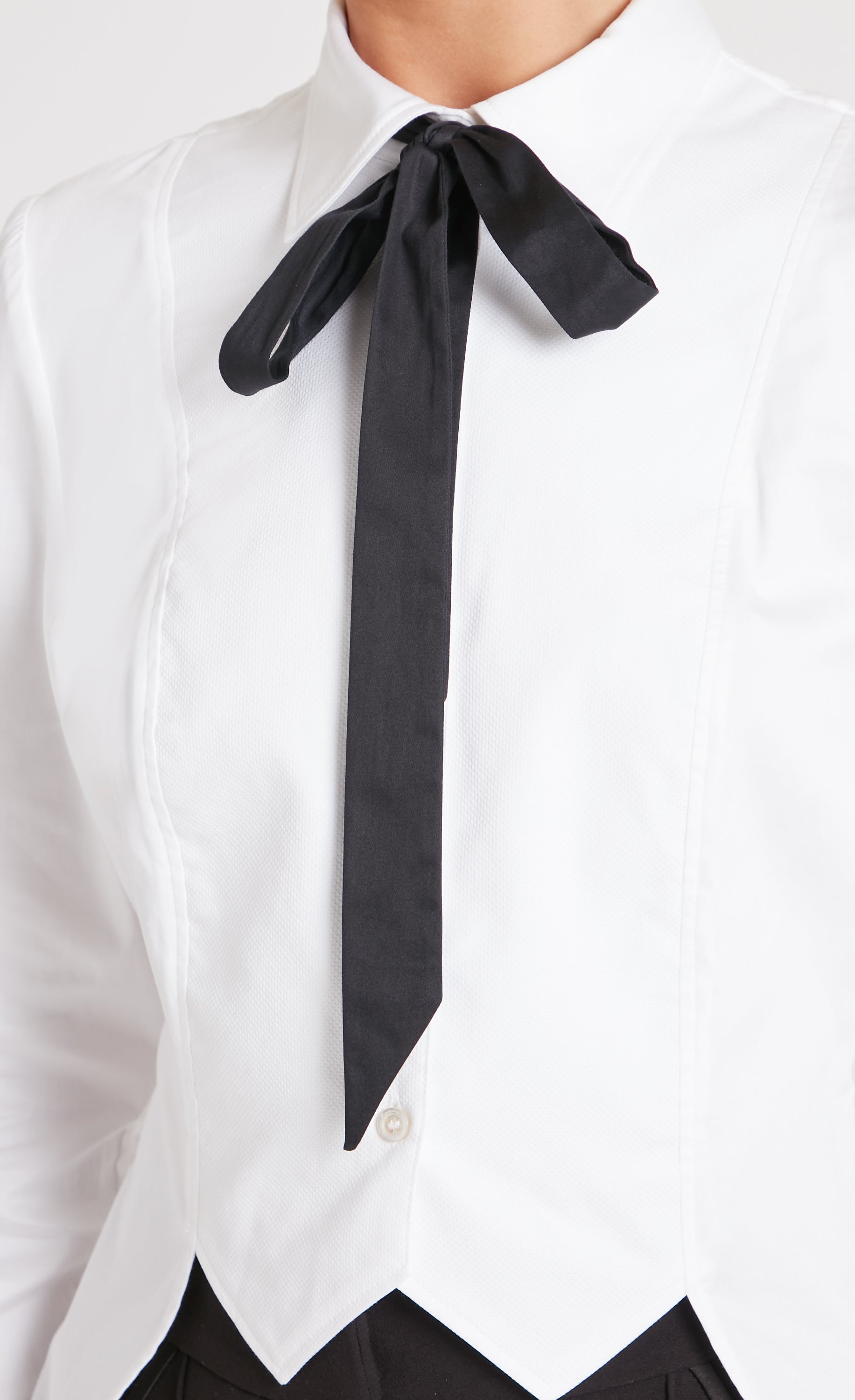 June Tail Shirt - White