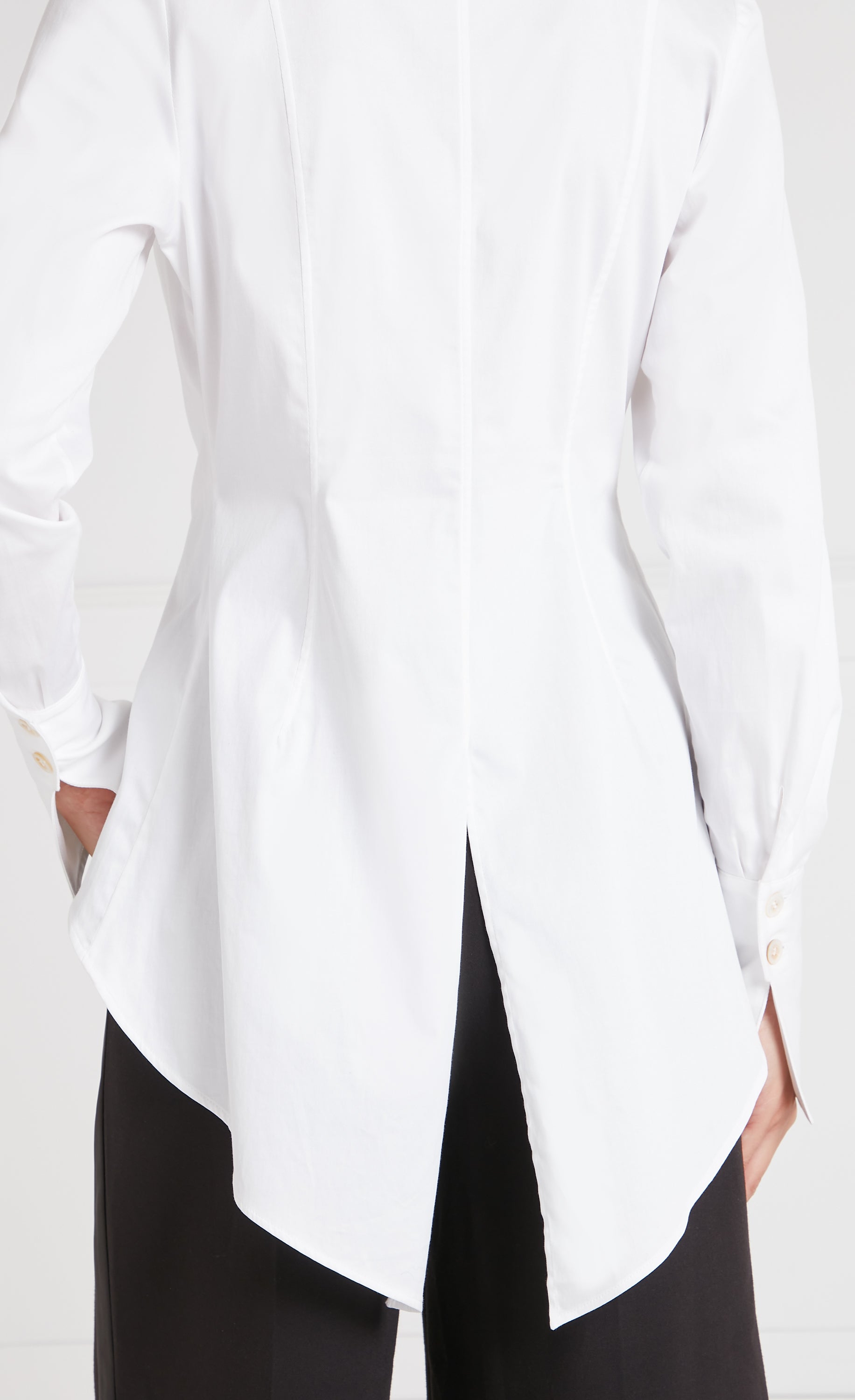 June Tail Shirt - White