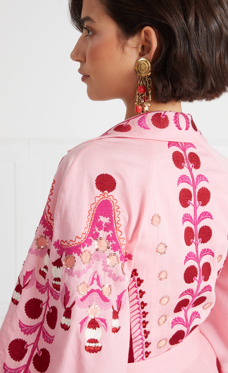 Langley Wrap Dress - Indian Pink