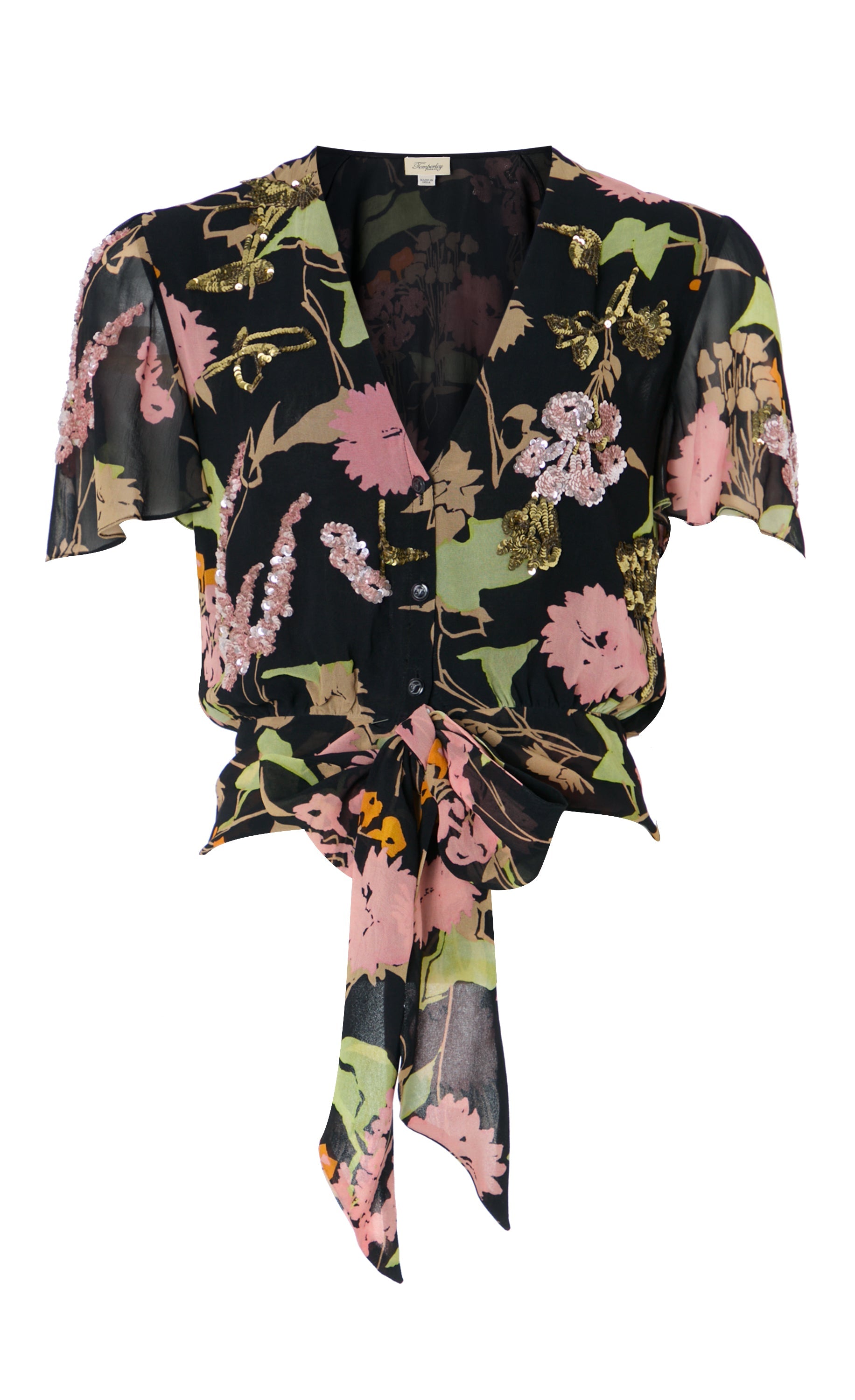 Maisie Blouse - Black Mix