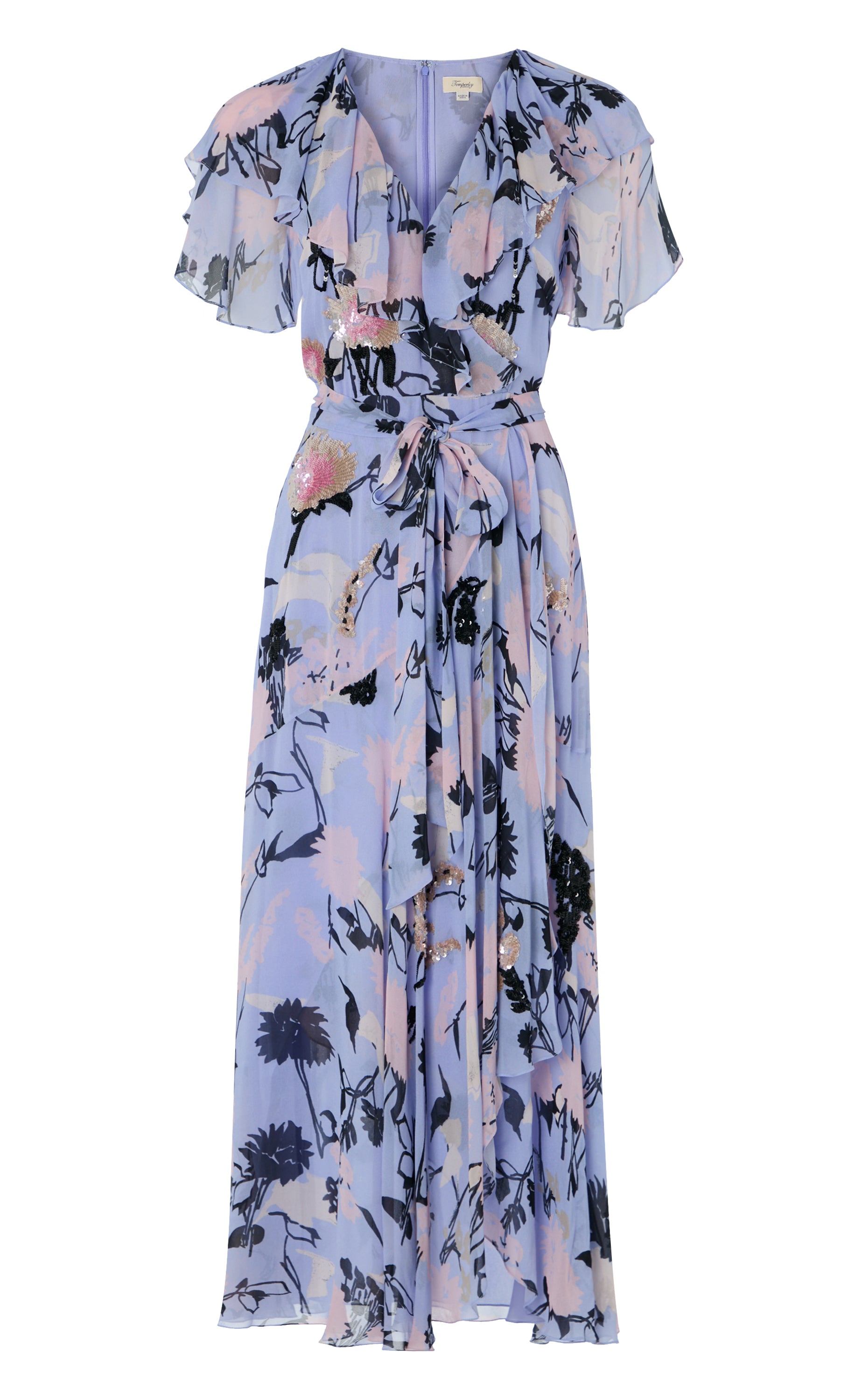 Maisie Wrap Dress - Lavender Blue