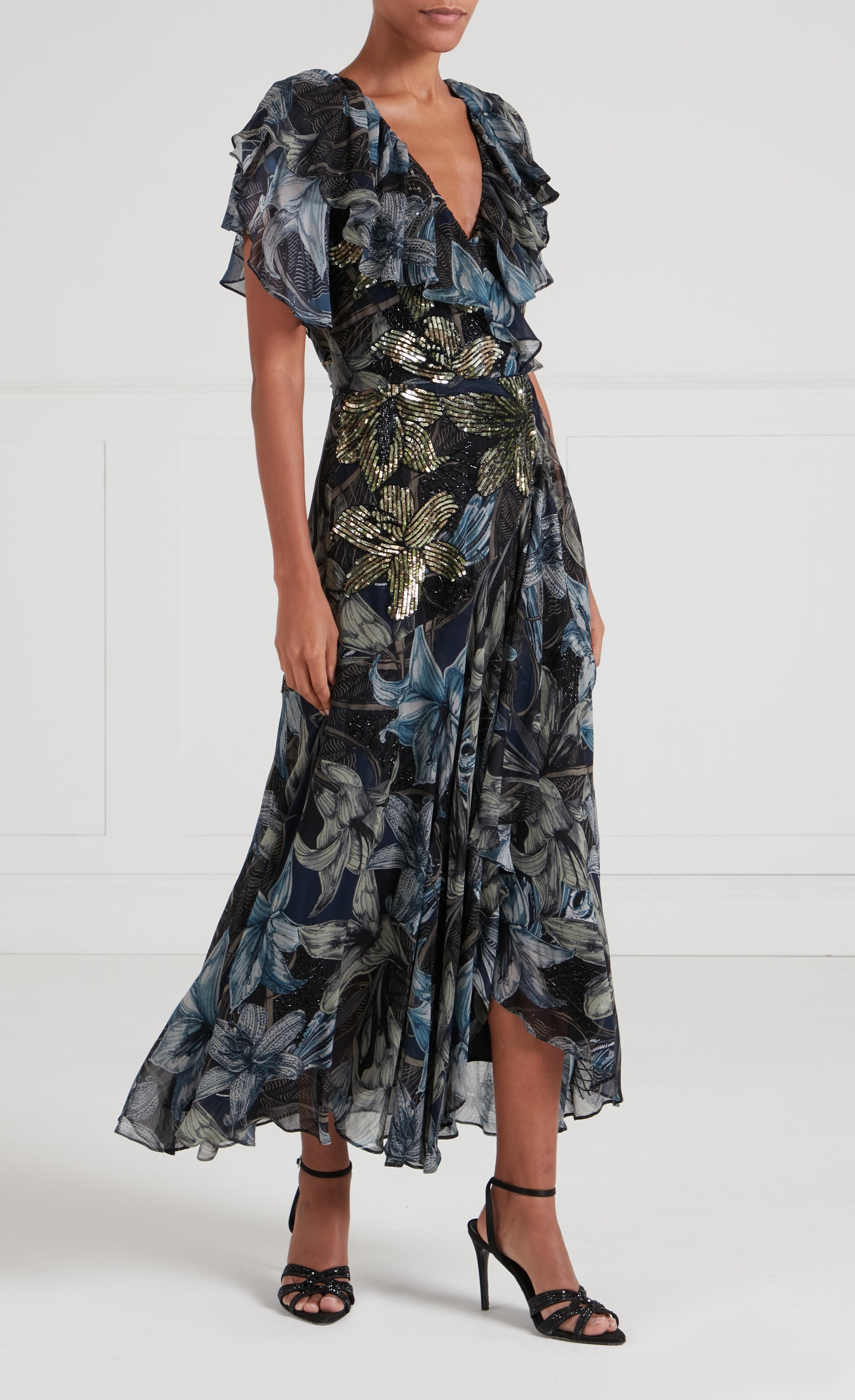 Nerissa Wrap Dress - Sapphire Blue | Dresses & Jumpsuits