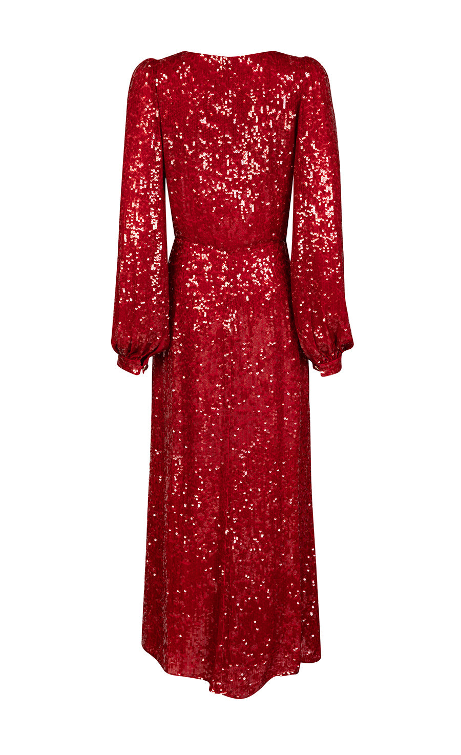 Odessa Wrap Dress - Cherry Red