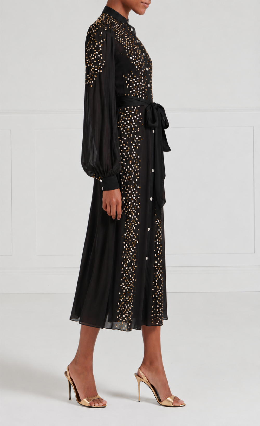 Oberon Shirt Dress - Black