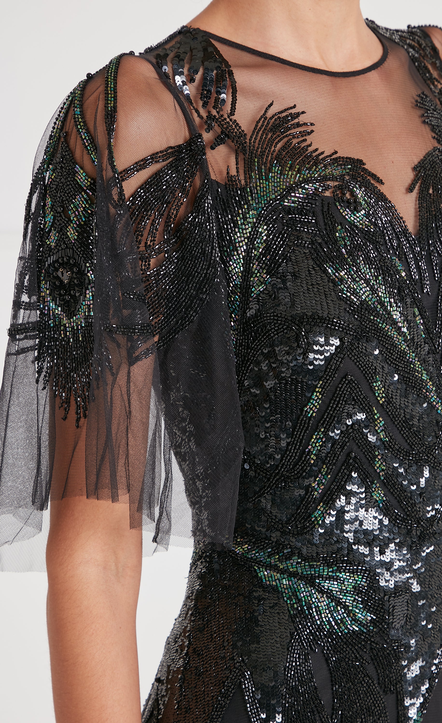 Peacock Midi Dress - Black | Dresses & Jumpsuits