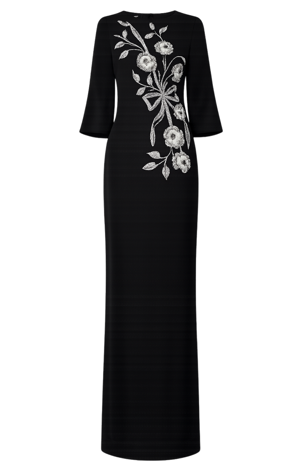 Lana Sleeved Gown - Black
