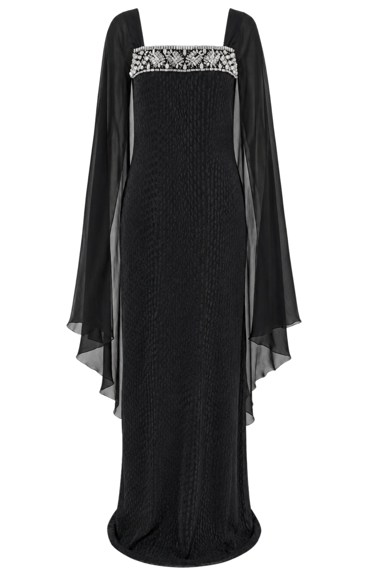 Pyramus Cape Gown - Black