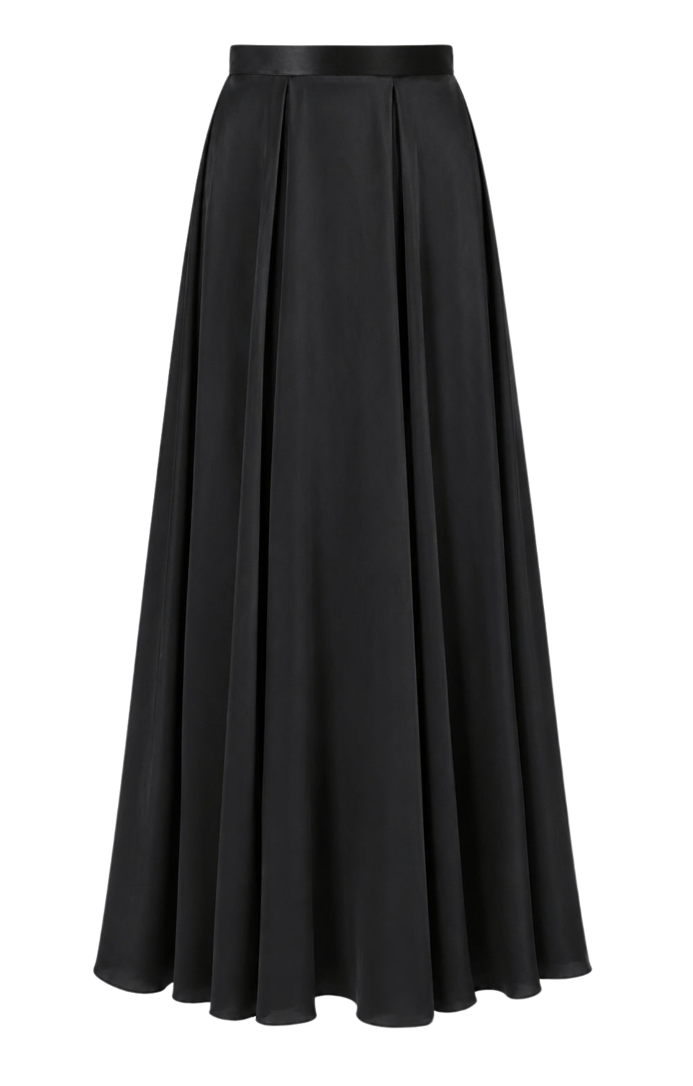 Amerie Satin Skirt - Black
