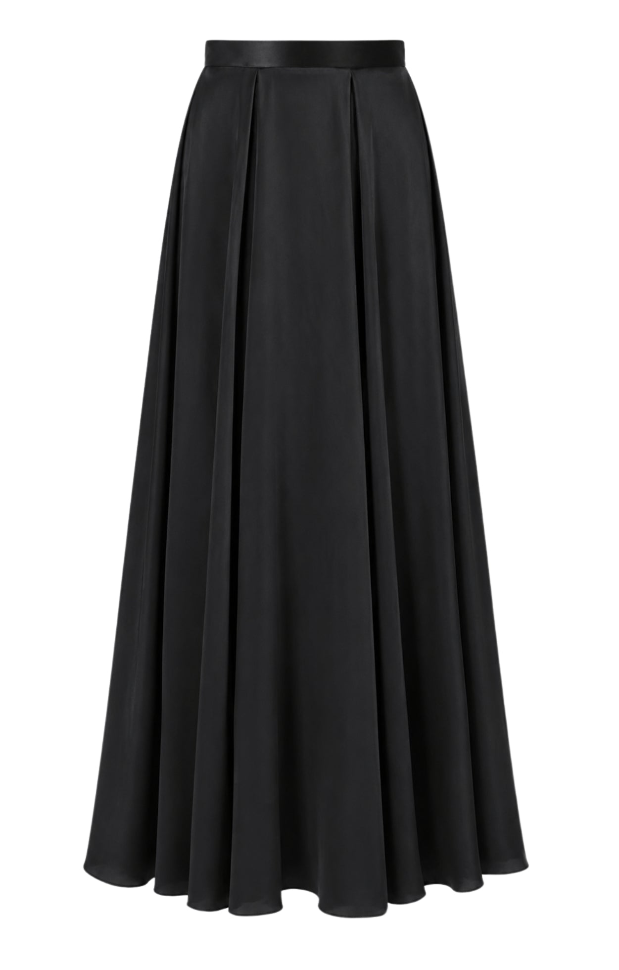 Amerie Satin Skirt - Black