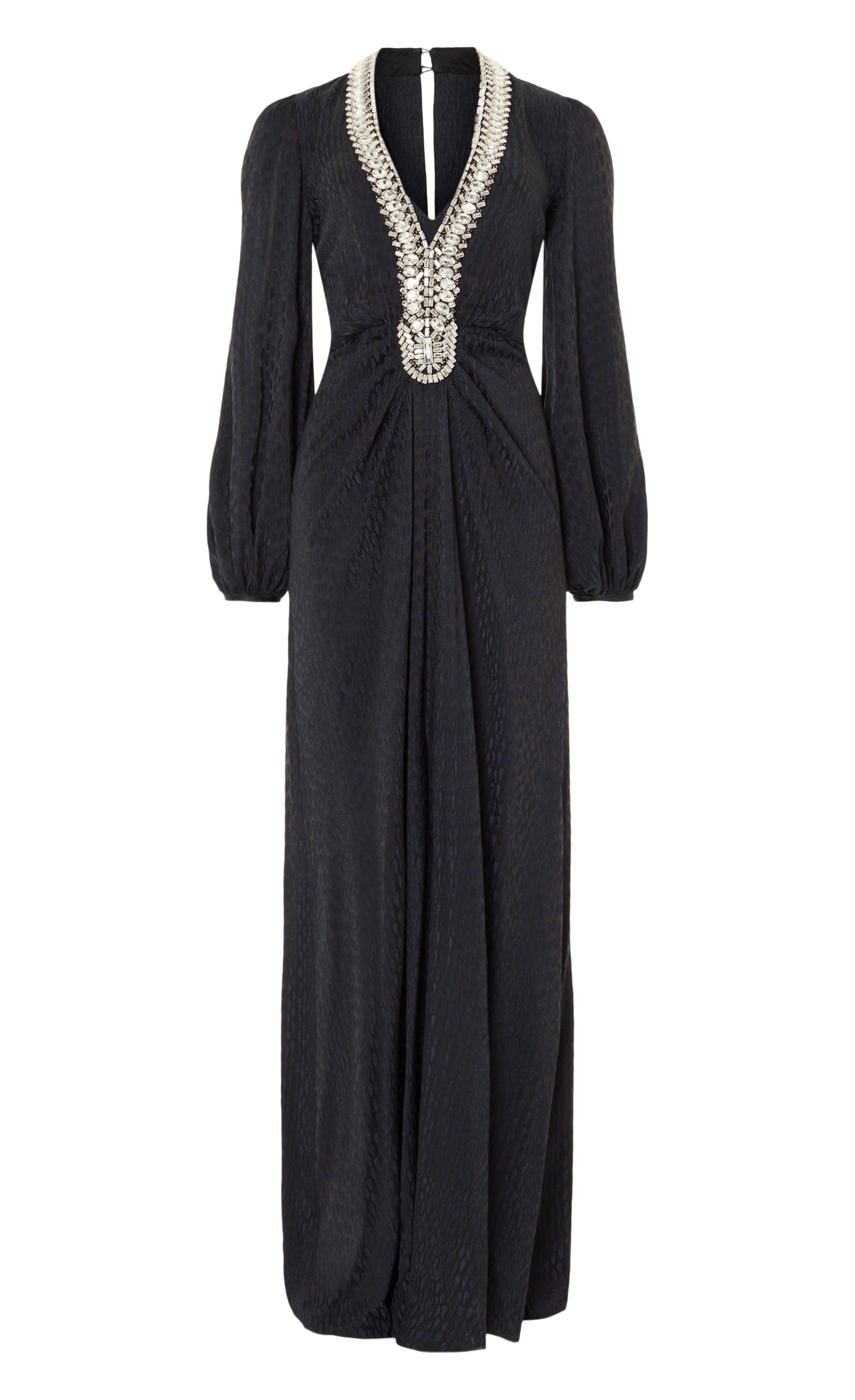 Pyramus Sleeved Gown - Black