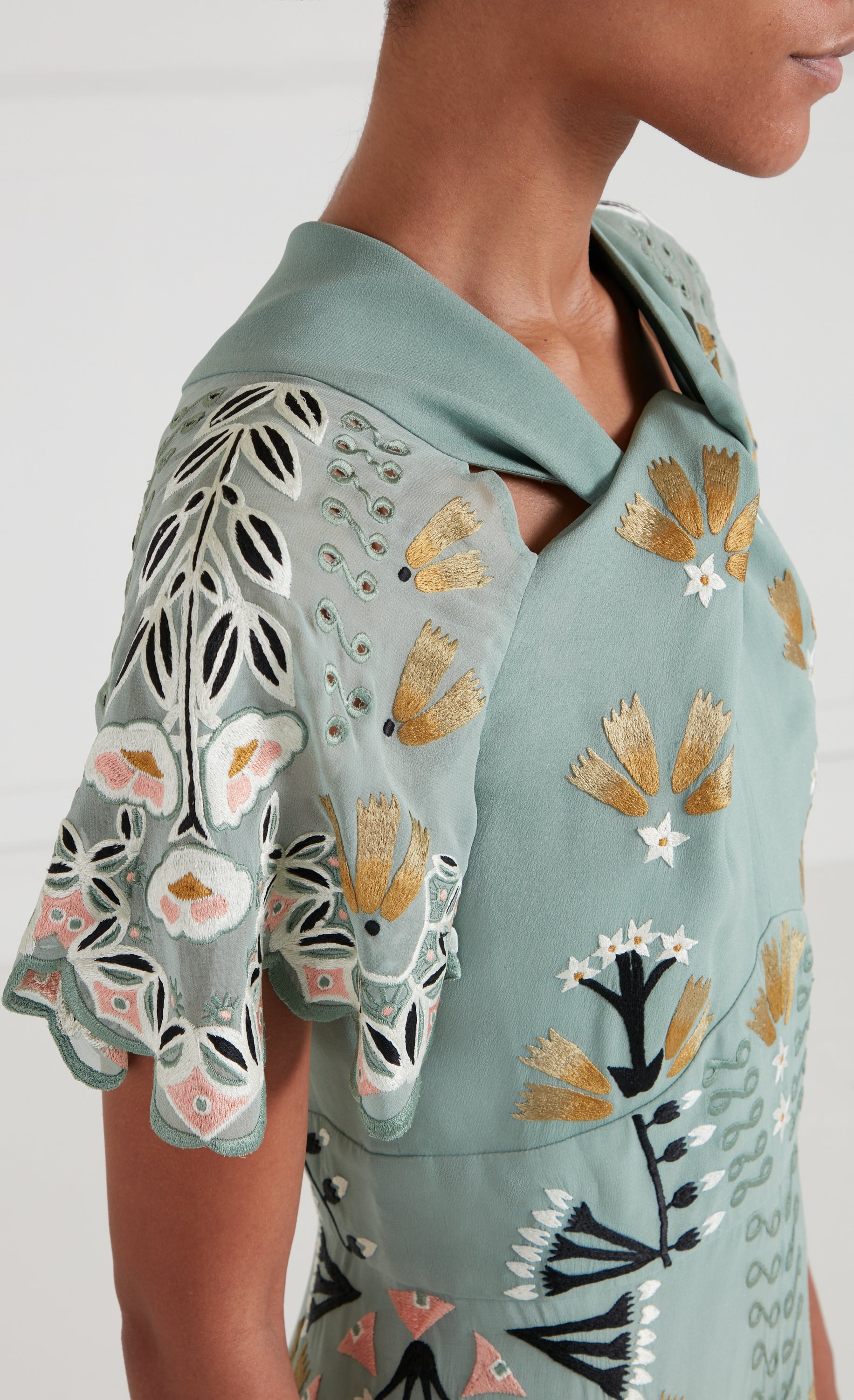 Rosalba Dress - Jade Green