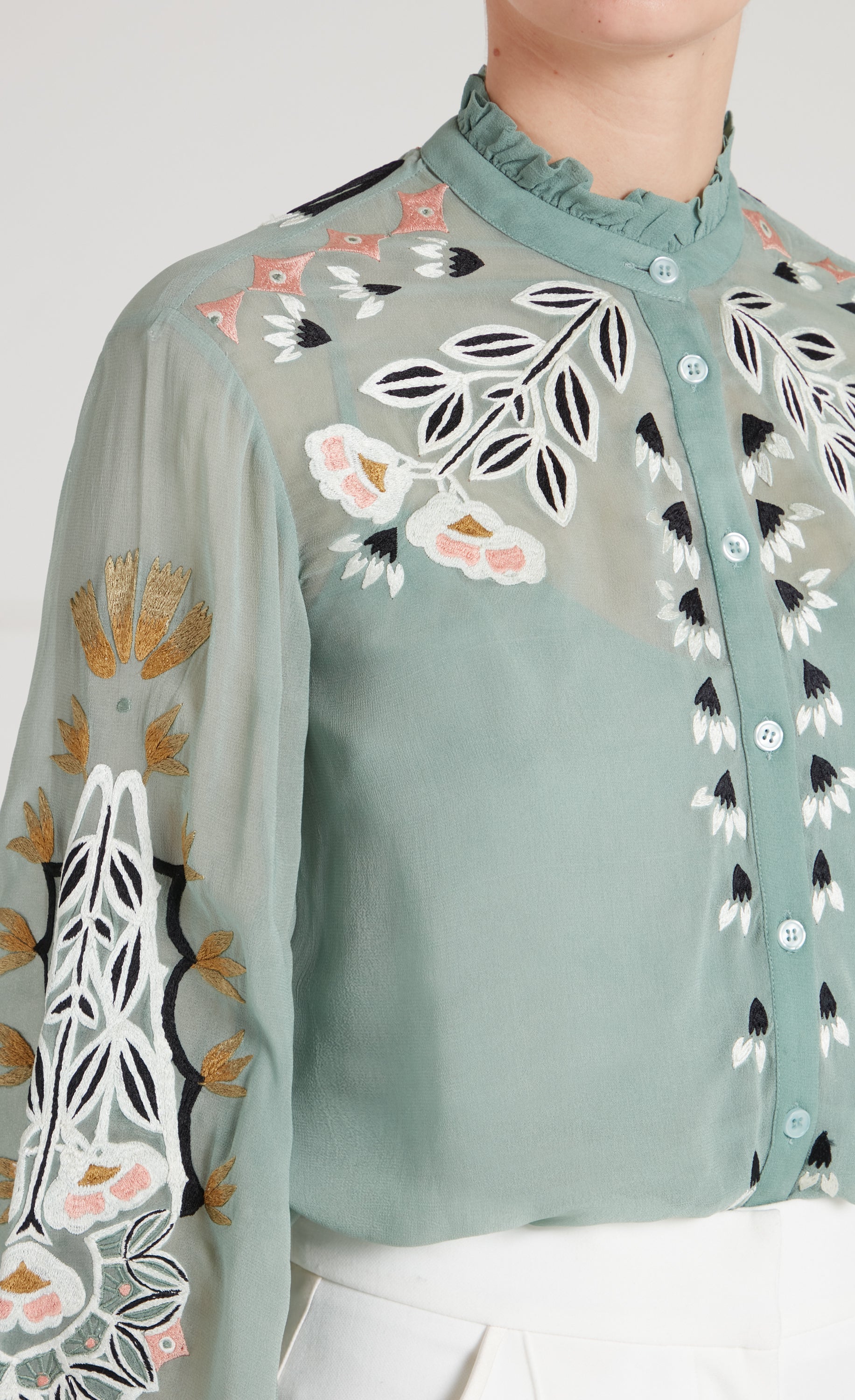 Rosalba Shirt - Jade Green