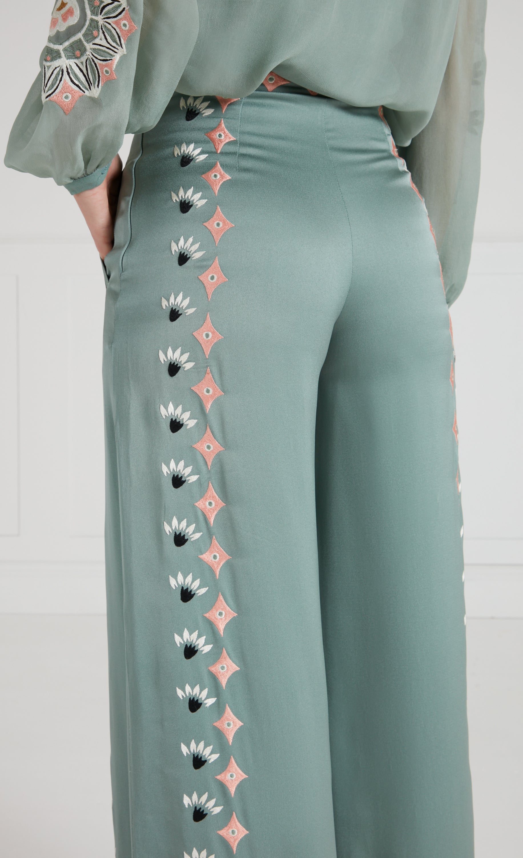 Rosalba Trousers - Jade Green