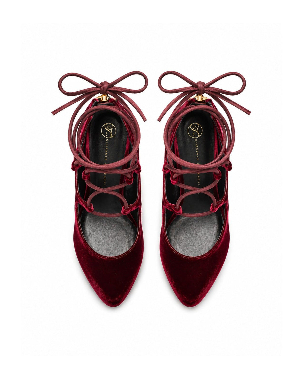 Siren Lace-Up Booties - Burgundy